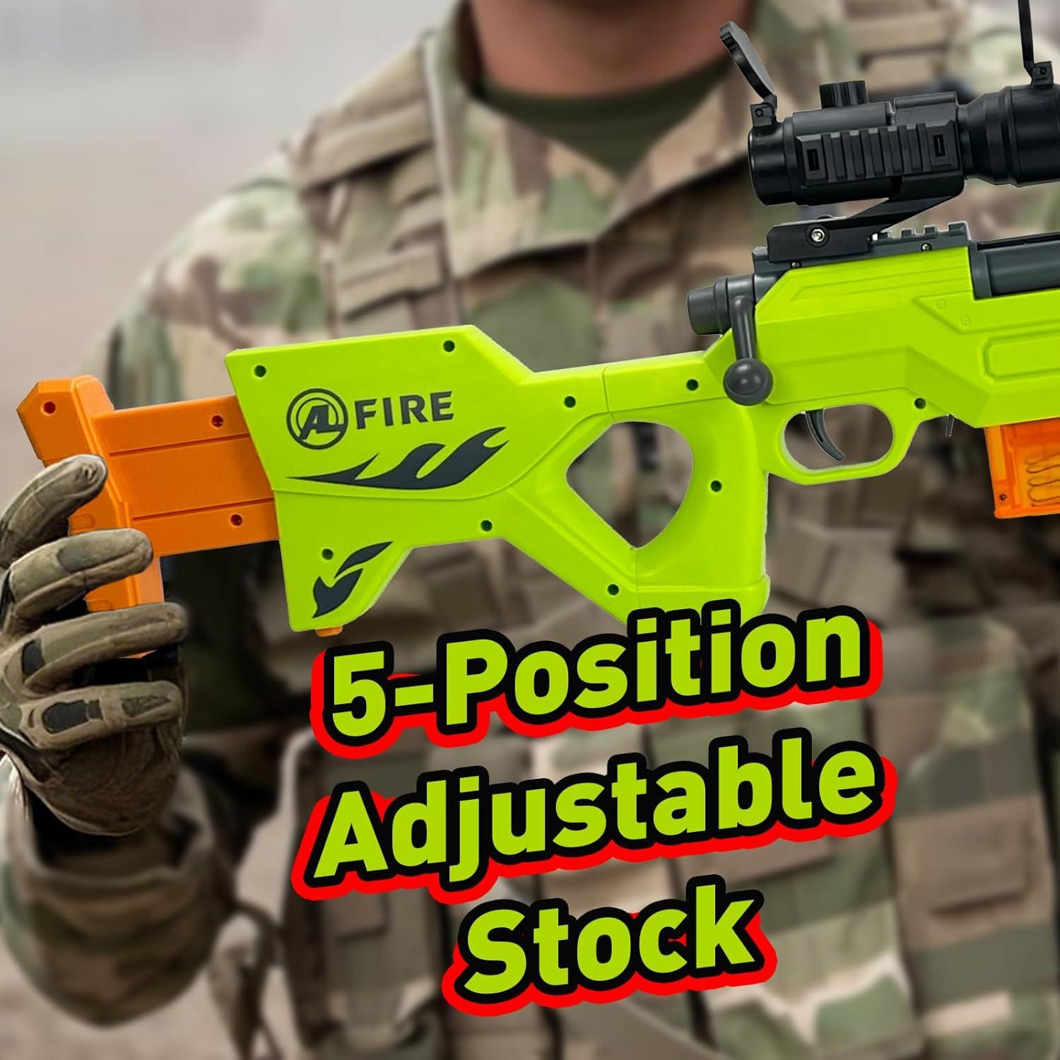 Rifle de Francotirador de Juguete UNIKONIO con 40 Dardos EVA