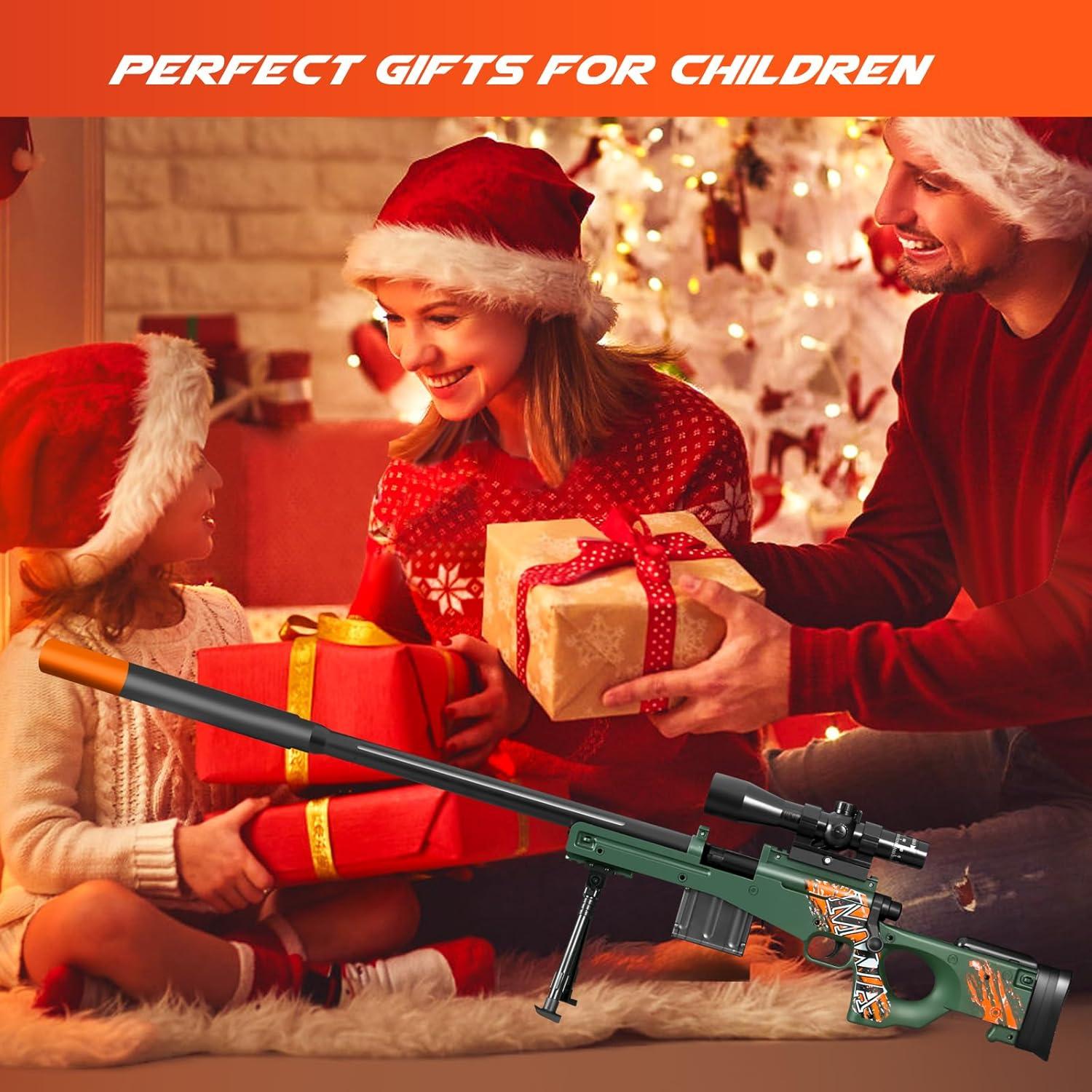 Pistola de Juguete Blaster Bsyzyani Verde 30-50 pies 8+