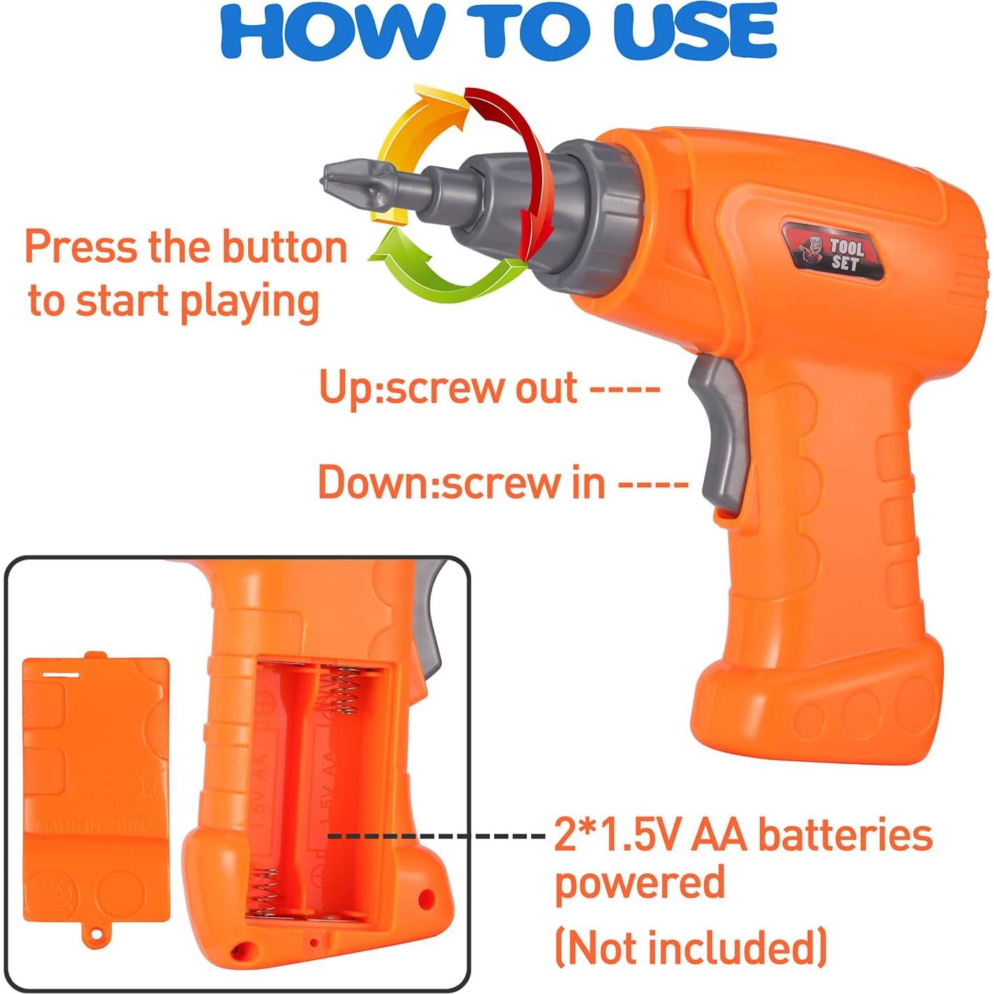 Conjunto de Juguetes de Taladro Eléctrico Haifeng 235 Piezas STEM
