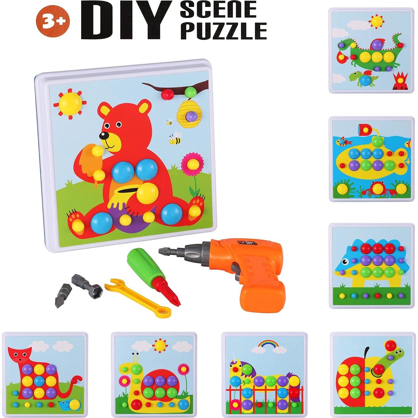 Conjunto de Juguetes de Taladro Eléctrico Haifeng 235 Piezas STEM