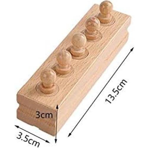 Bloques de Cilindros de Madera Adena Montessori - Juego de 4