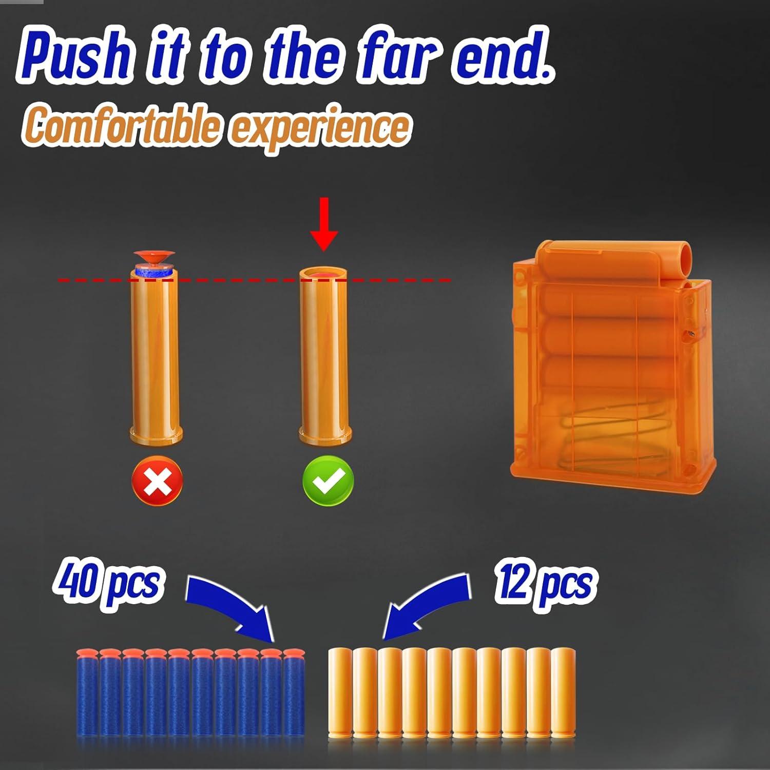 Pistola de Juguete Shantou 35.5x8.9x43.2cm 40 Dardos 2 Cargadores