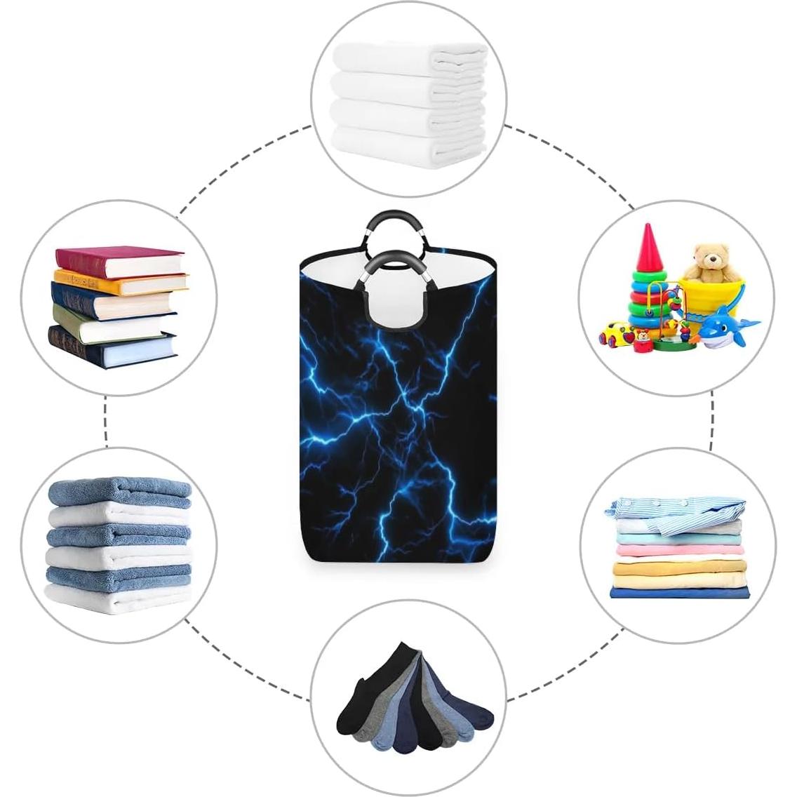 Cesta de Lavandería Redonda SinSenMa 40.6x52.8cm Plegable