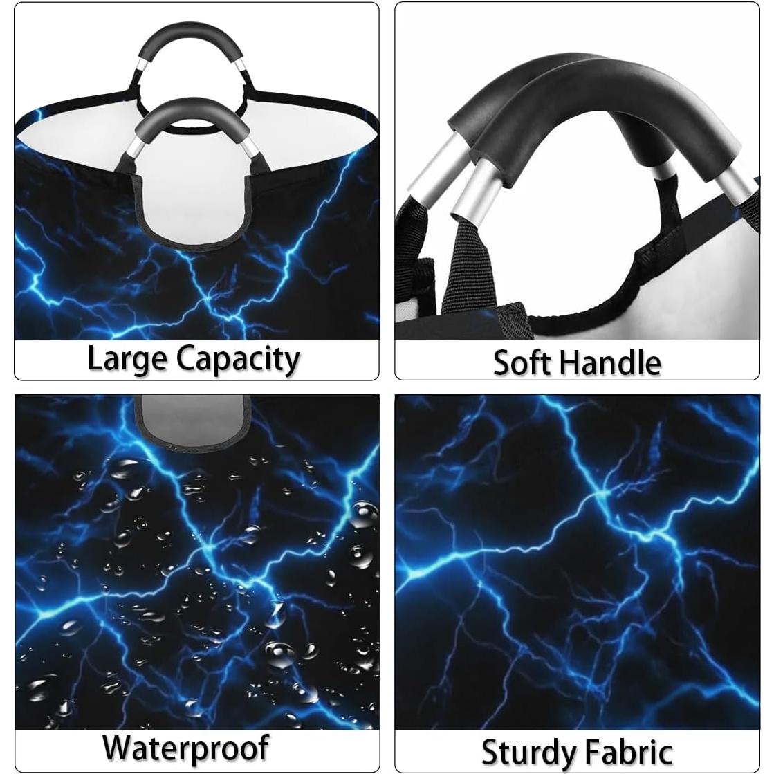 Cesta de Lavandería Redonda SinSenMa 40.6x52.8cm Plegable