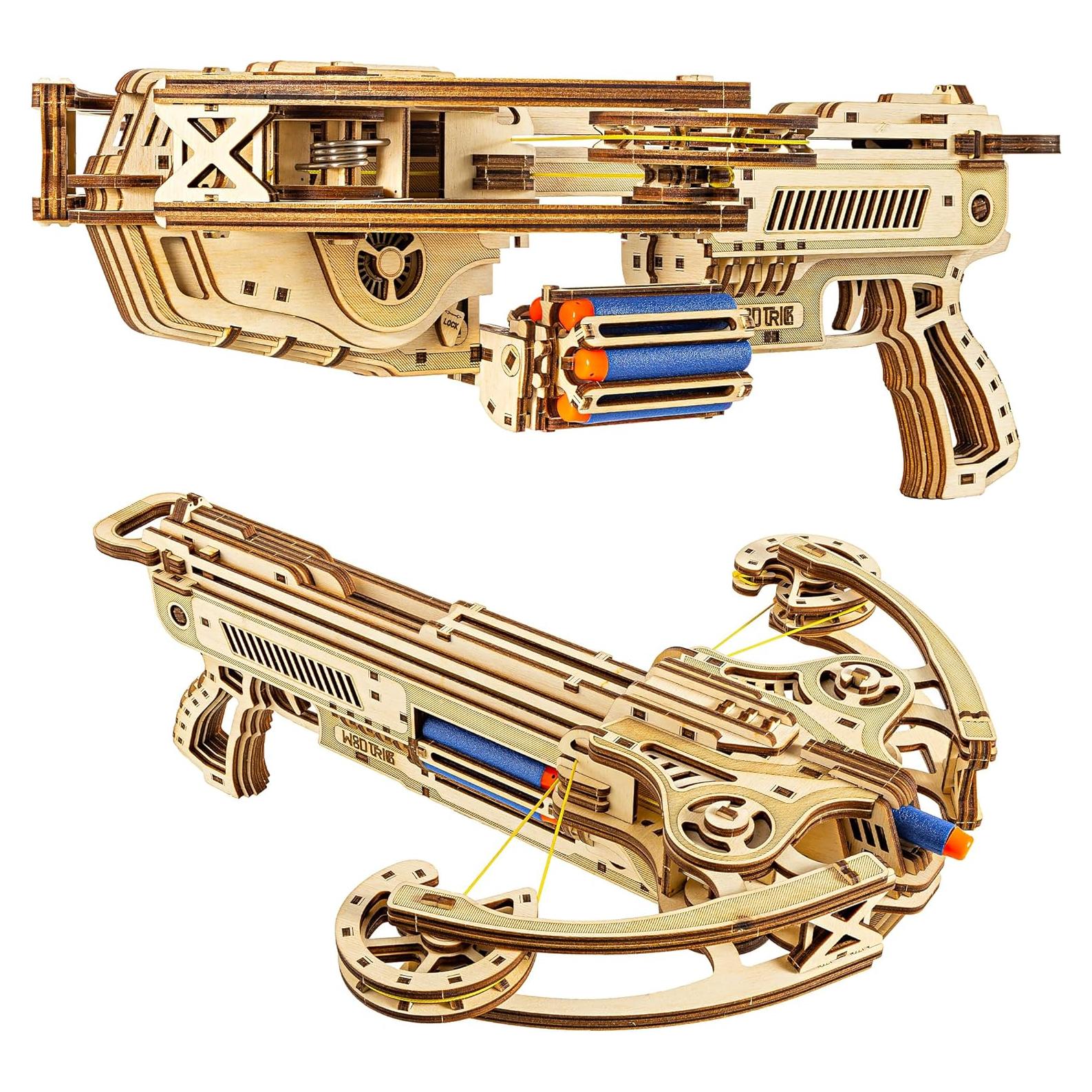 Wood Trick Ballesta de Balas 3D - Rompecabezas Mecánico DIY