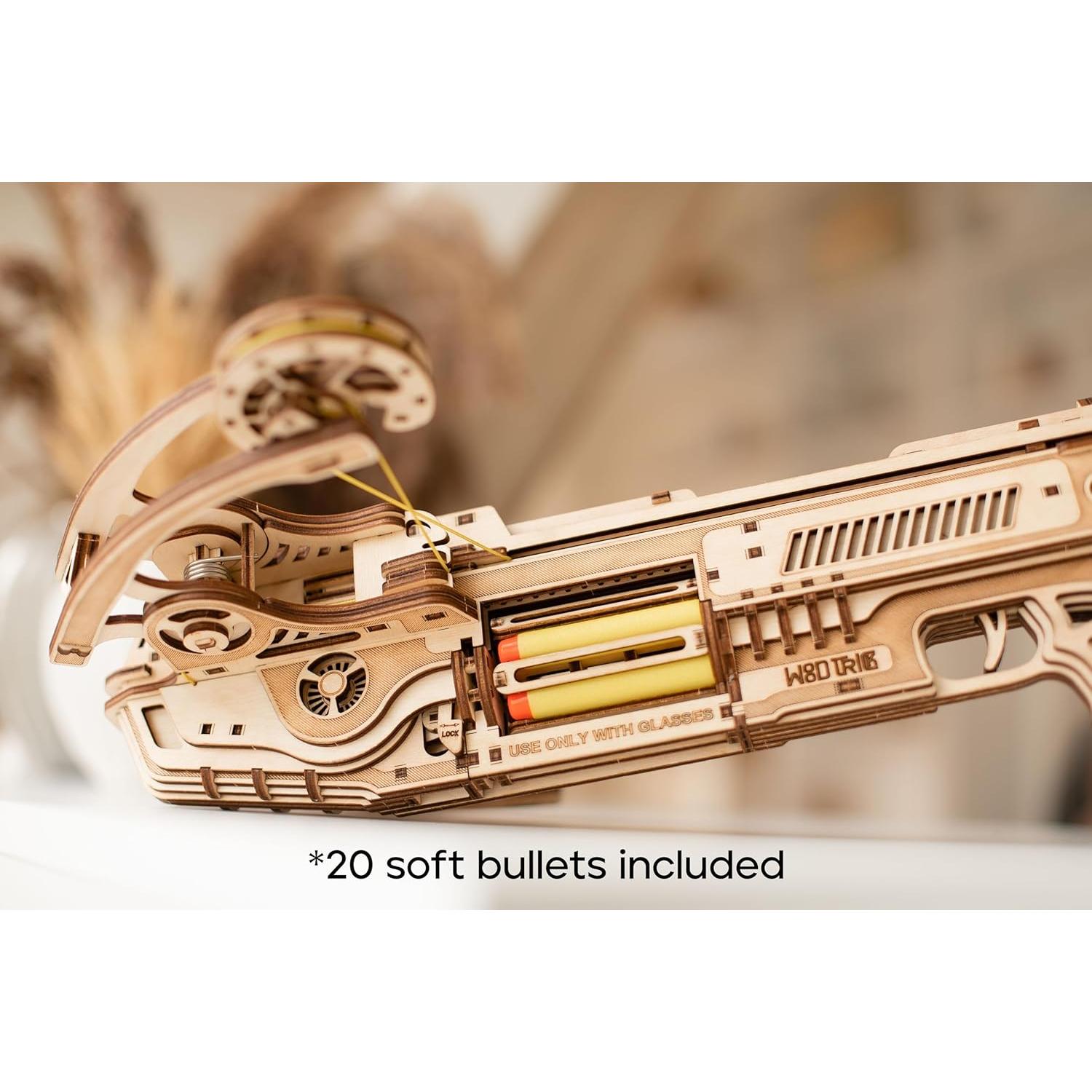 Wood Trick Ballesta de Balas 3D - Rompecabezas Mecánico DIY