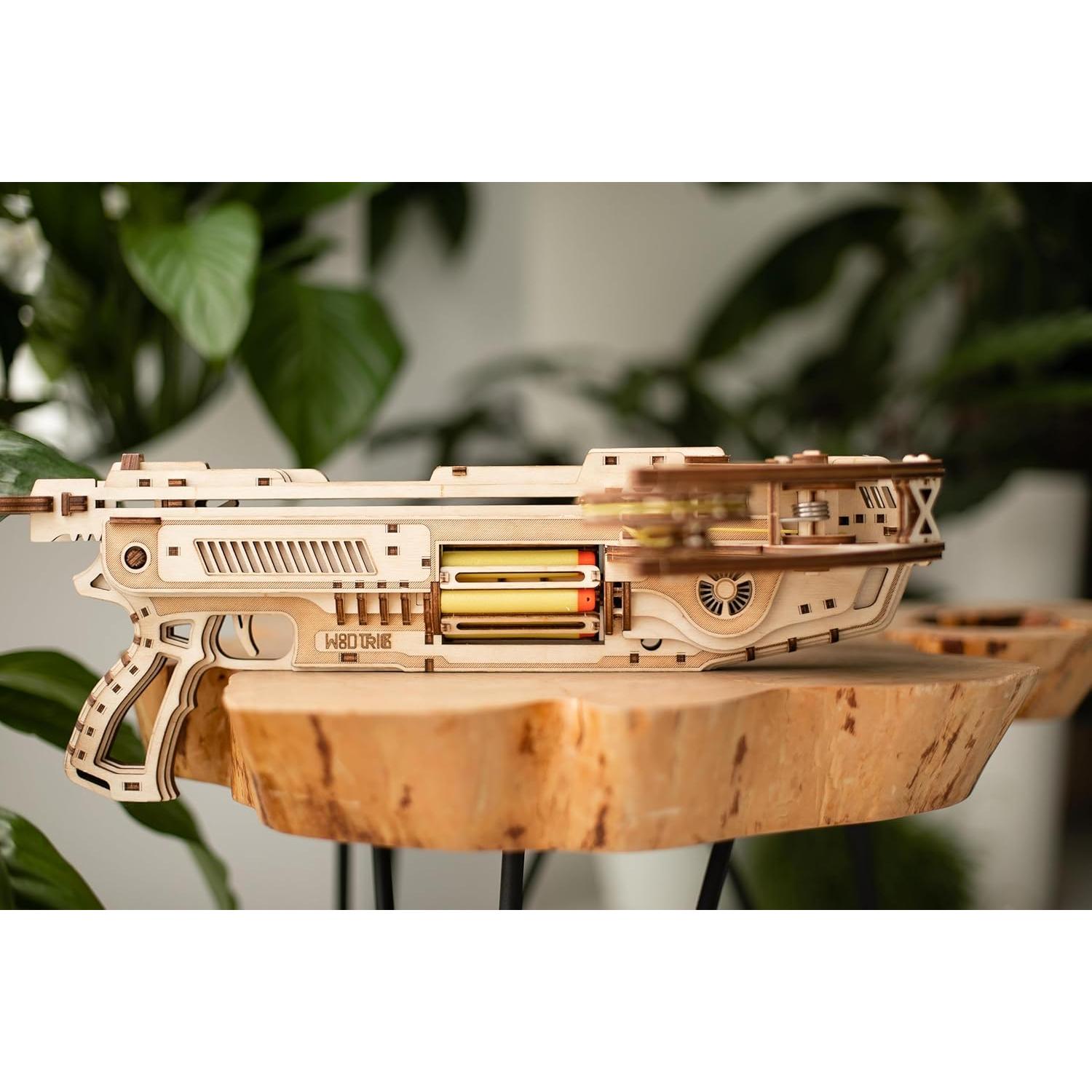 Wood Trick Ballesta de Balas 3D - Rompecabezas Mecánico DIY