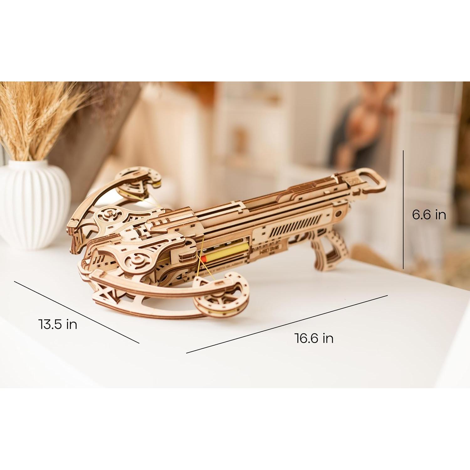 Wood Trick Ballesta de Balas 3D - Rompecabezas Mecánico DIY