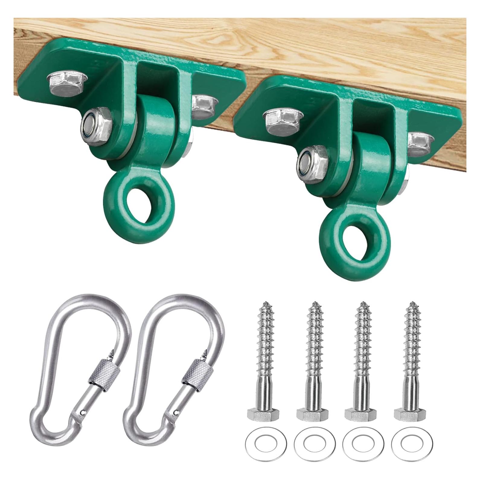 Soportes de Columpio BETOOLL Verde 2pcs Alta Resistencia 1088 kg