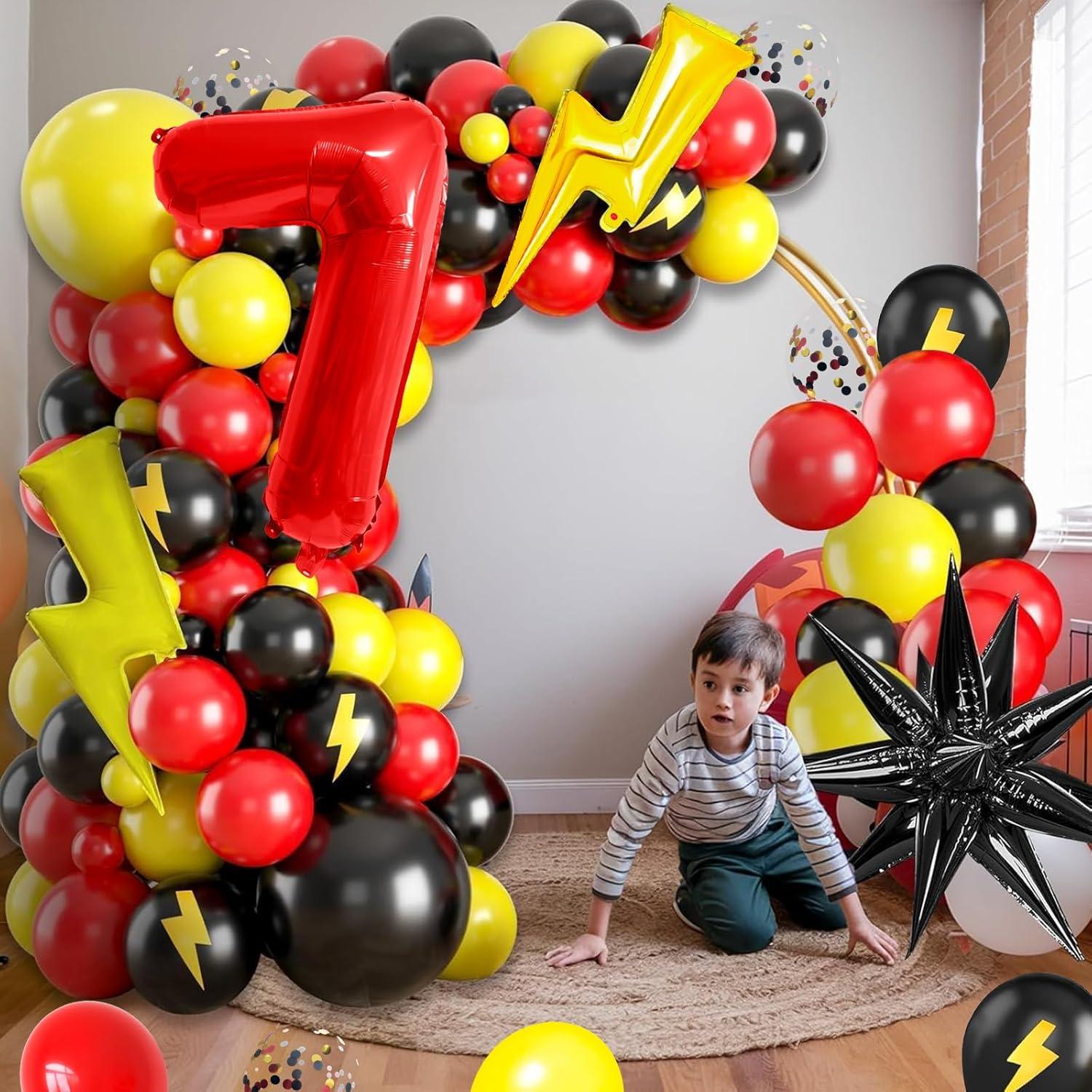 Globos de Fiesta Rojos y Amarillos 40 Pulgadas Decmied