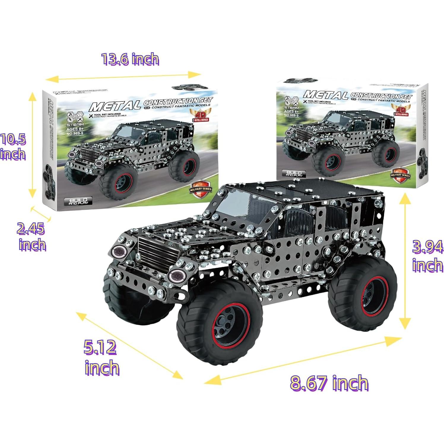 Juguete de Construcción CHOWONE Camión Metal 496 Piezas STEM