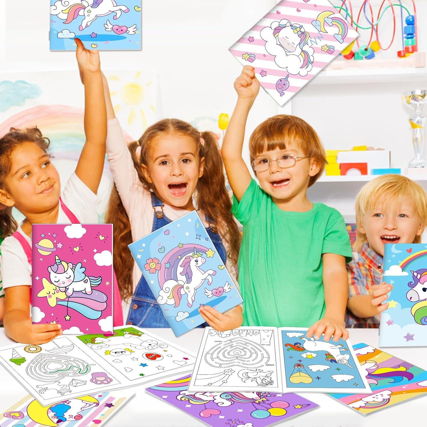 24 Libros de Colorear Unicornio Lionoble 13x18 cm para Niños