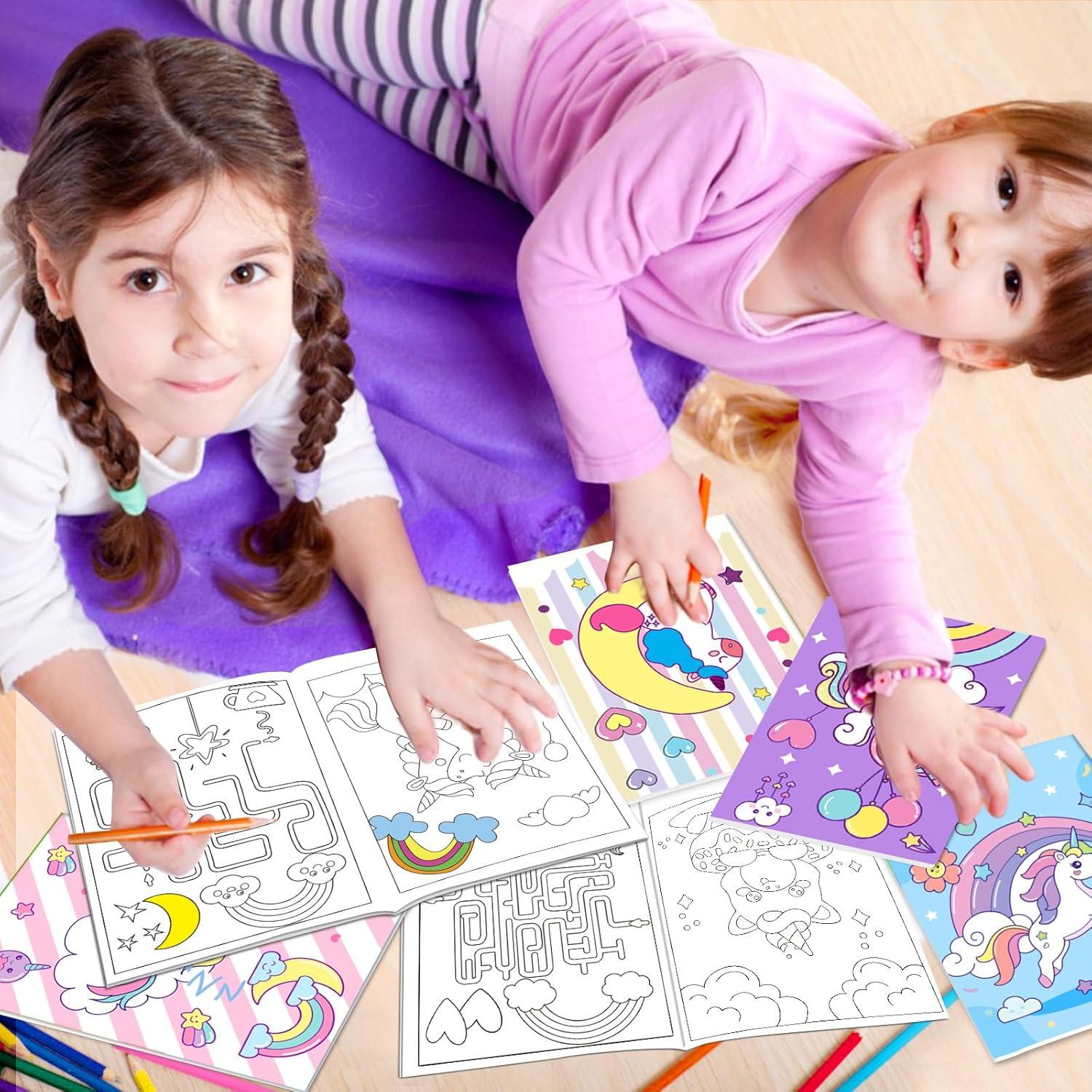 24 Libros de Colorear Unicornio Lionoble 13x18 cm para Niños