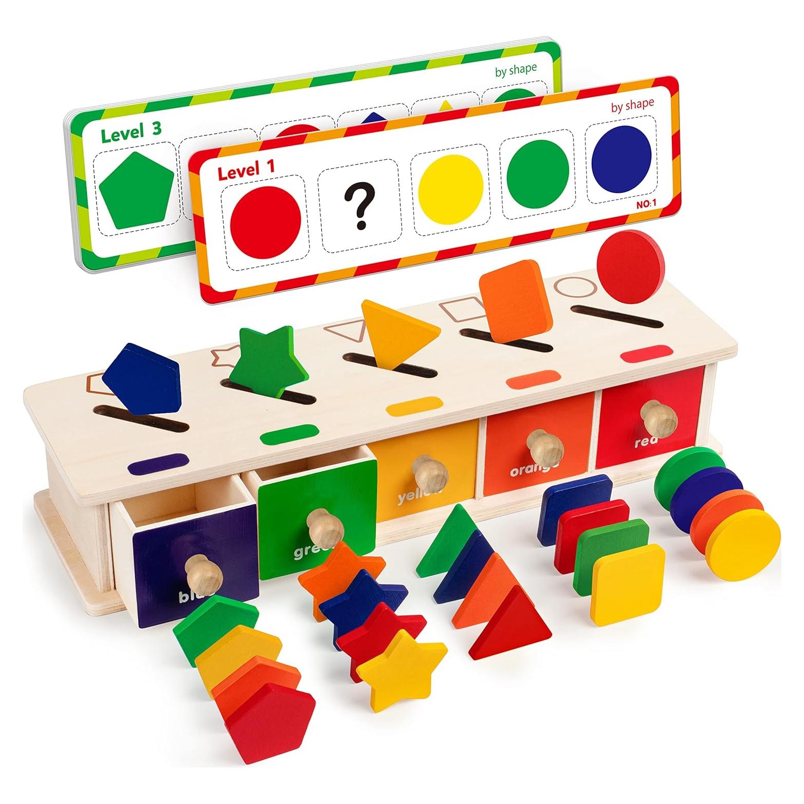 Juego de Clasificación de Colores y Formas Coogam 25 Piezas