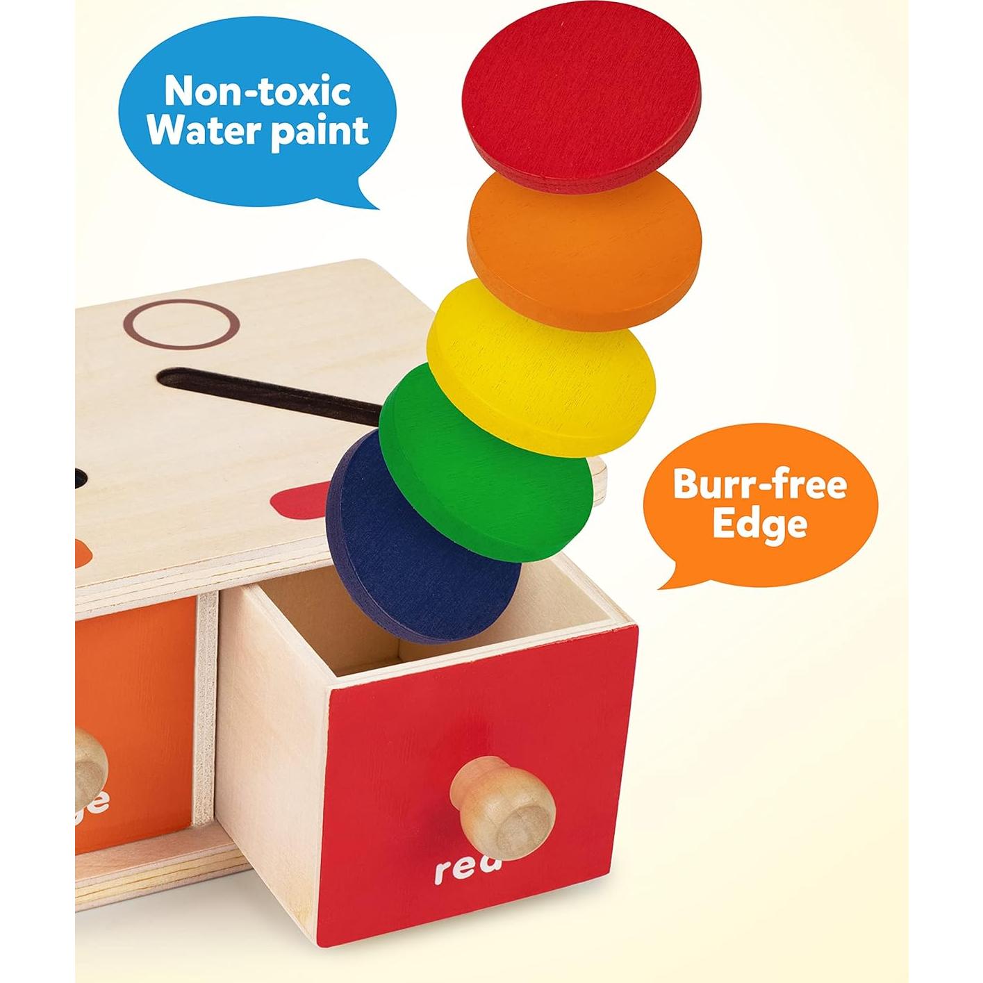 Juego de Clasificación de Colores y Formas Coogam 25 Piezas