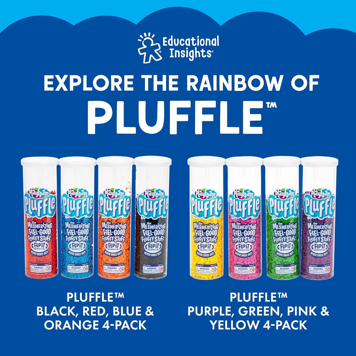 Set de Espuma Pluffle Educational Insights - 4 Colores para Juego Sensorial