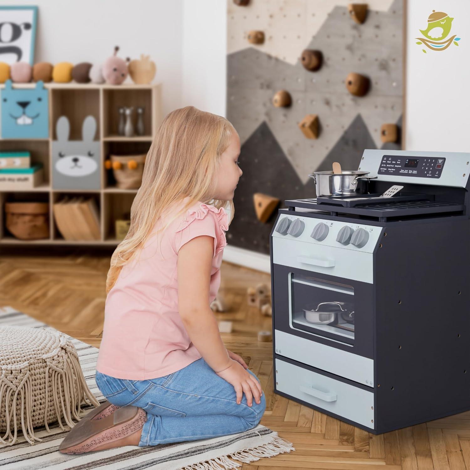 Horno de Juguete de Madera Lil' Jumbl | Cocina Infantil 30x40x55cm