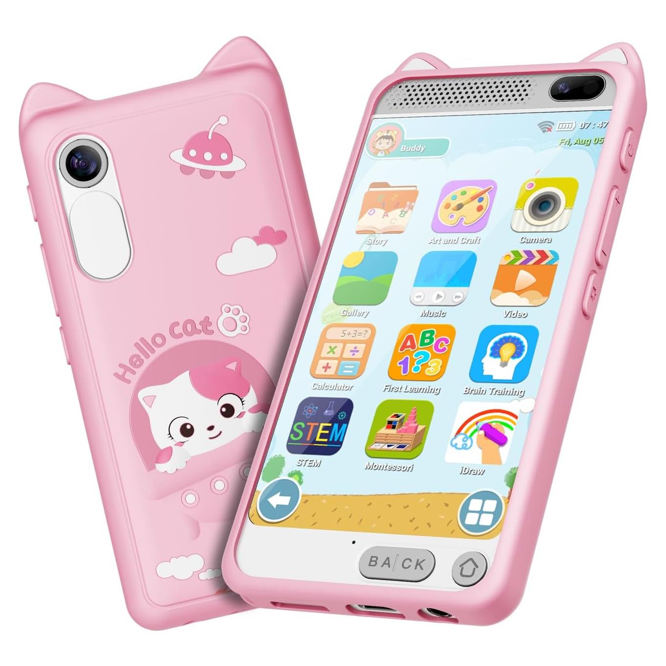 Teléfono Inteligente Rosa para Niños 3-12 Años D2 8GB