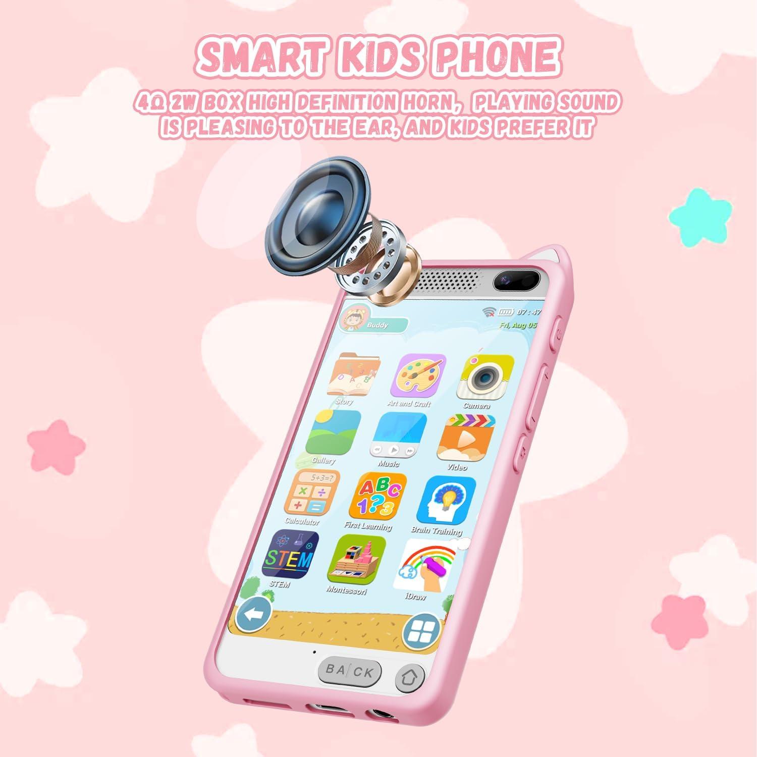 Teléfono Inteligente Rosa para Niños 3-12 Años D2 8GB