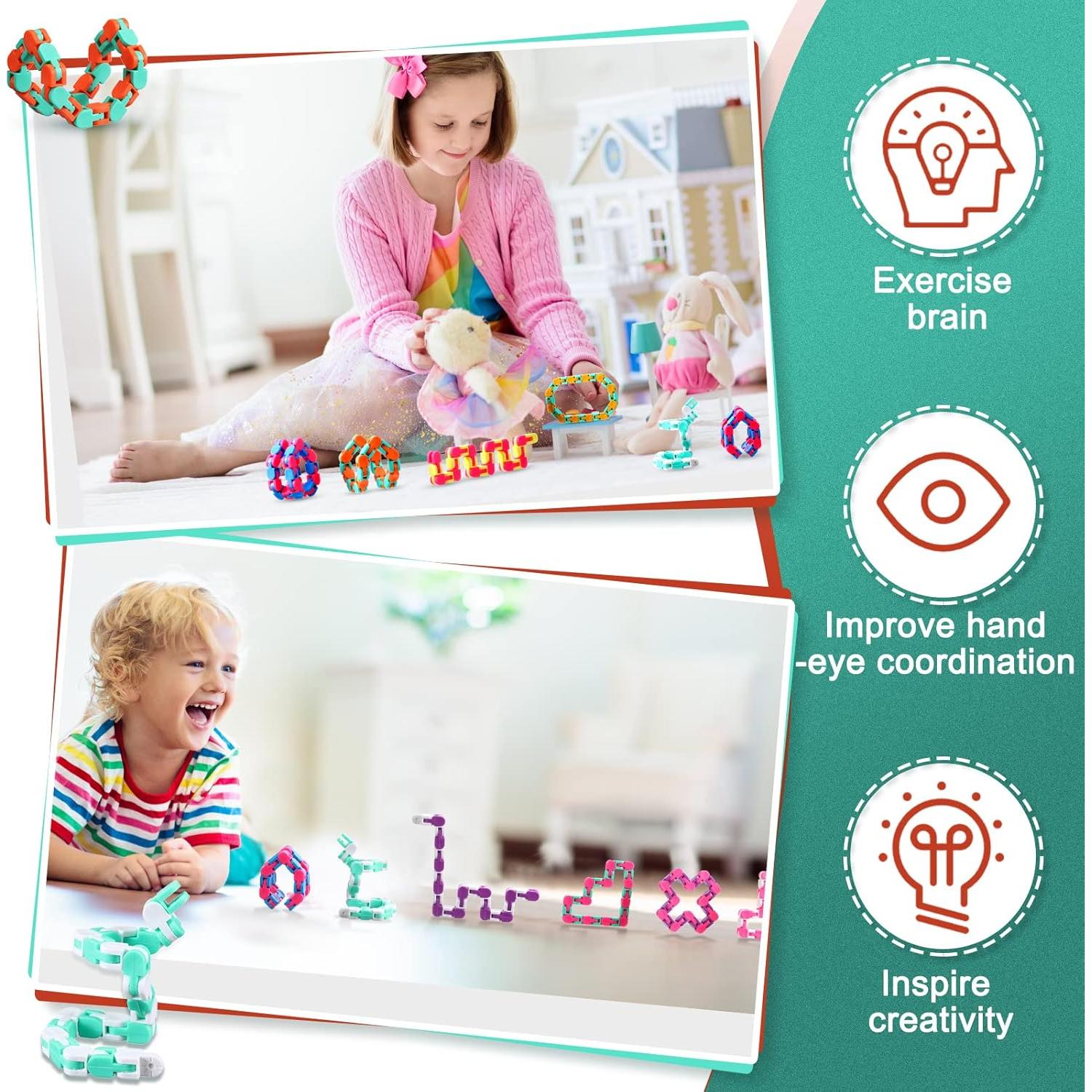 Yunsailing 80 Piezas Juguetes Fidget Sensoriales Multicolor