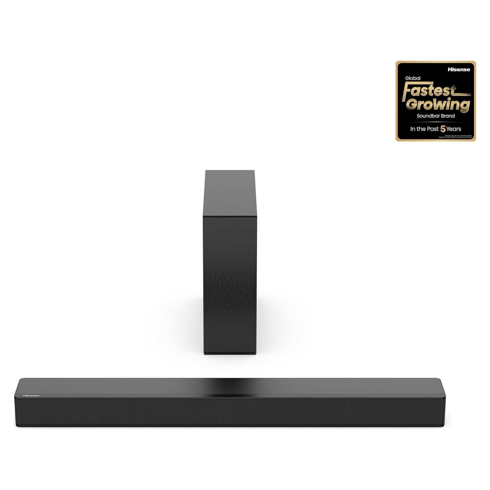 Barra de Sonido Hisense HS2100 2.1 Ch 240W Subwoofer Inalámbrico