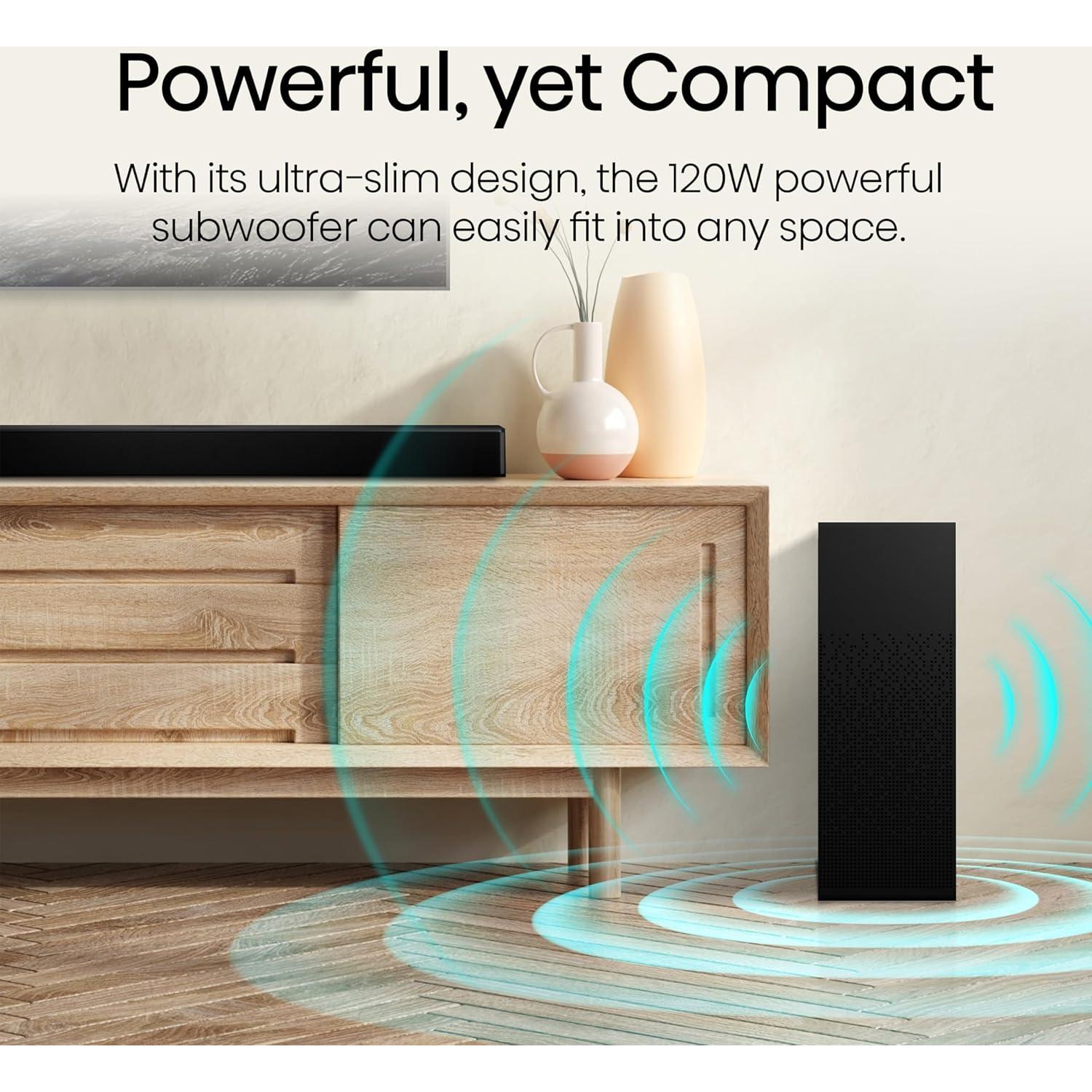 Barra de Sonido Hisense HS2100 2.1 Ch 240W Subwoofer Inalámbrico