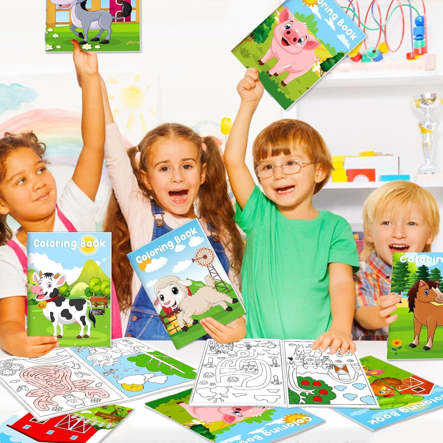 24 Libros para Colorear de Animales de Granja Lionoble