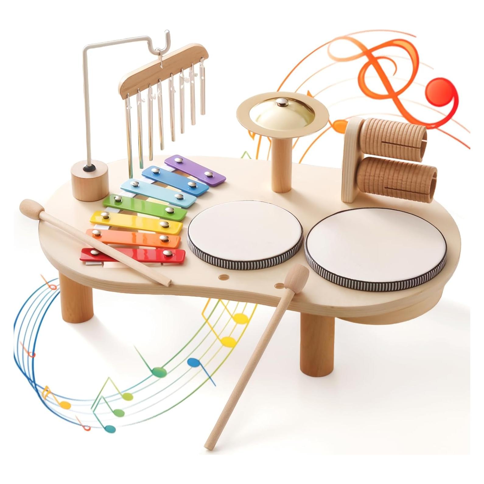 Set de Instrumentos Musicales de Madera Promise Babe para Niños
