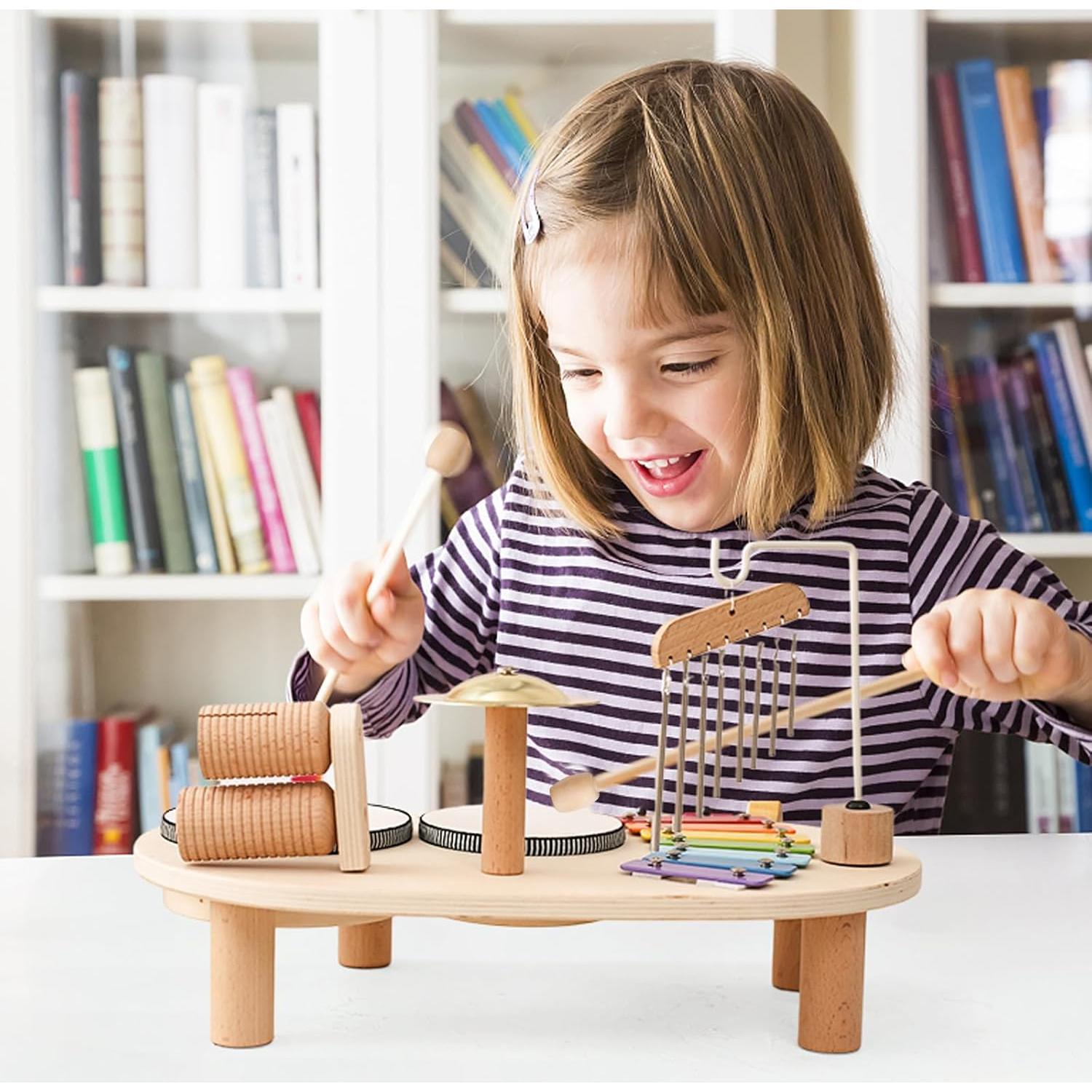 Set de Instrumentos Musicales de Madera Promise Babe para Niños