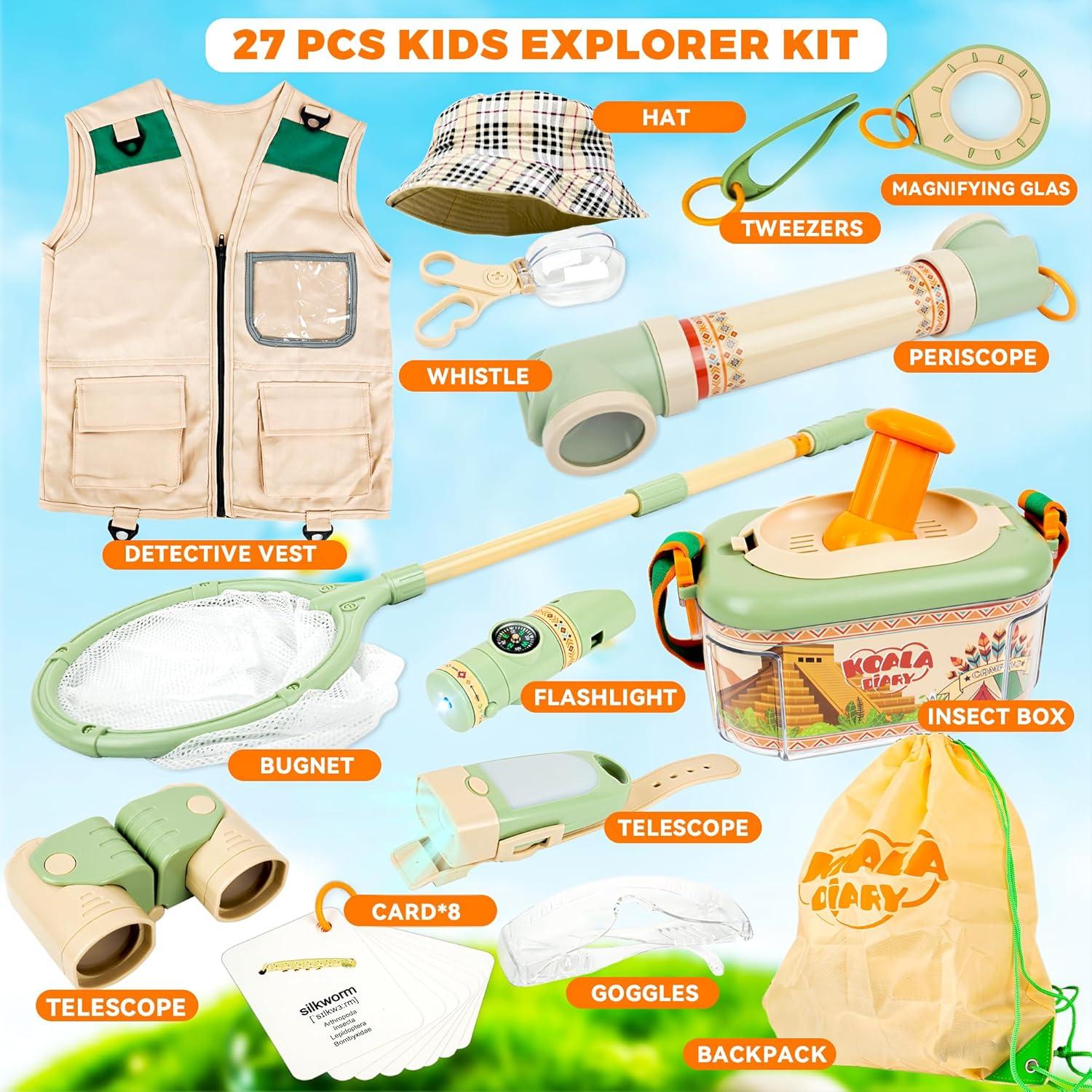 Kit de Exploración al Aire Libre SmilessKiddo 27 Piezas para Niños