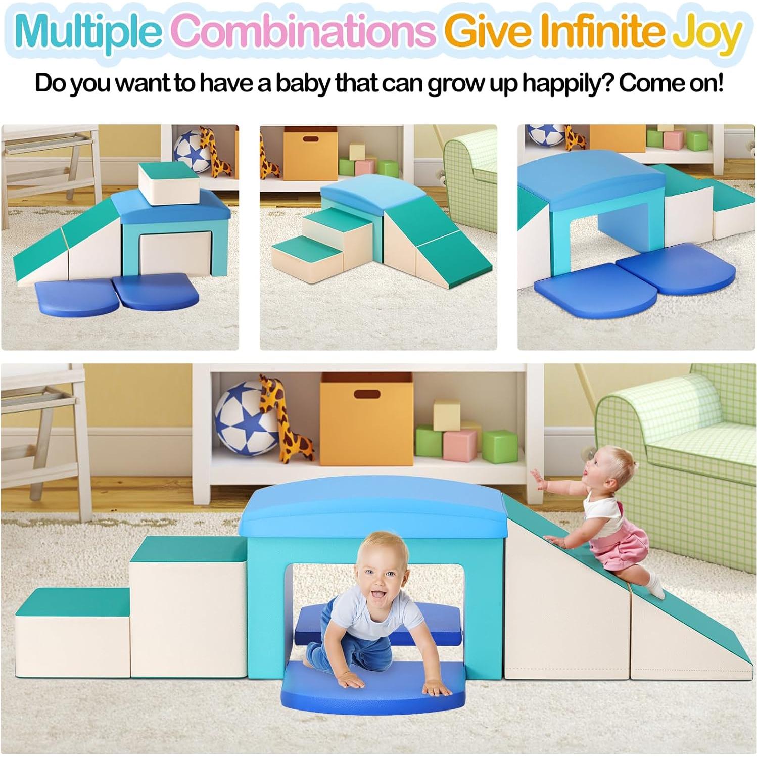 Conjunto de Escaladores de Espuma SURPCOS 6 Piezas 91x46x41cm