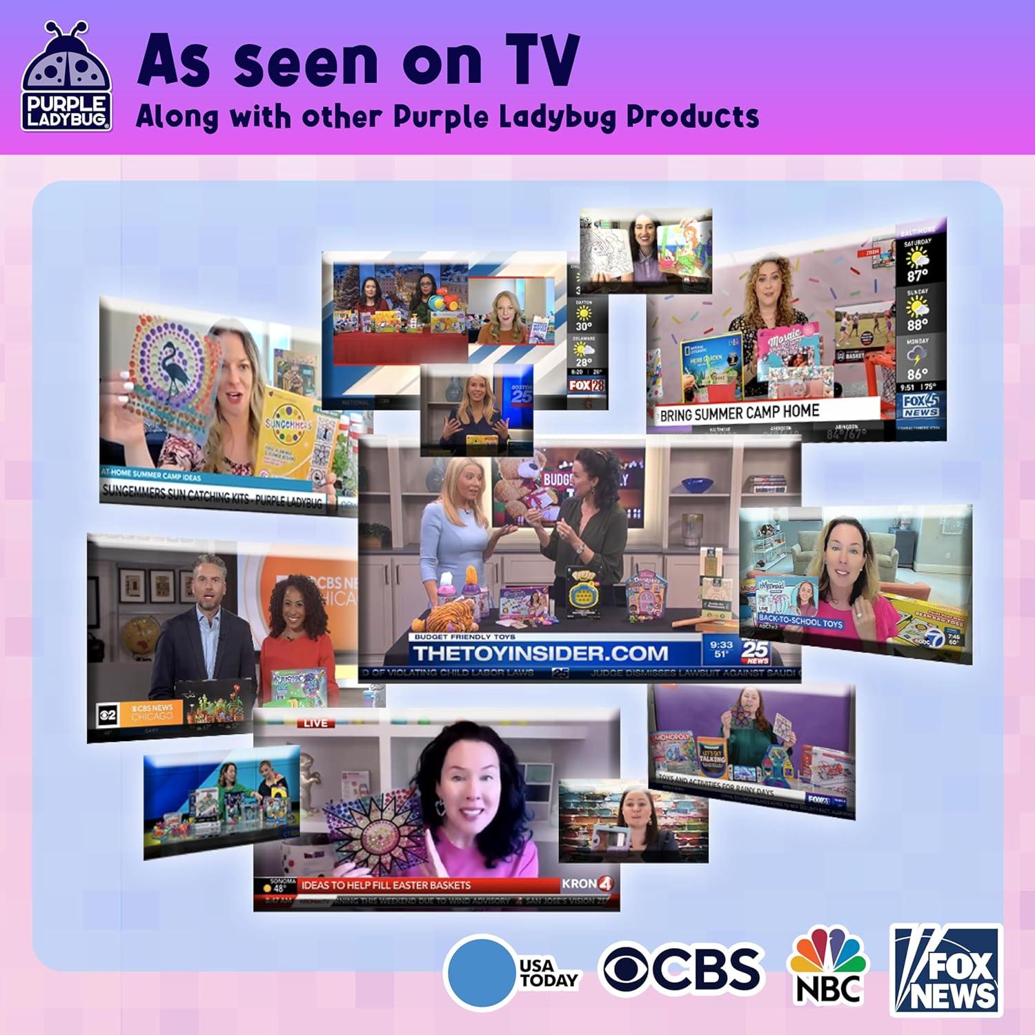 Kit de Manualidades Caja de Joyas Purple Ladybug con Gemas