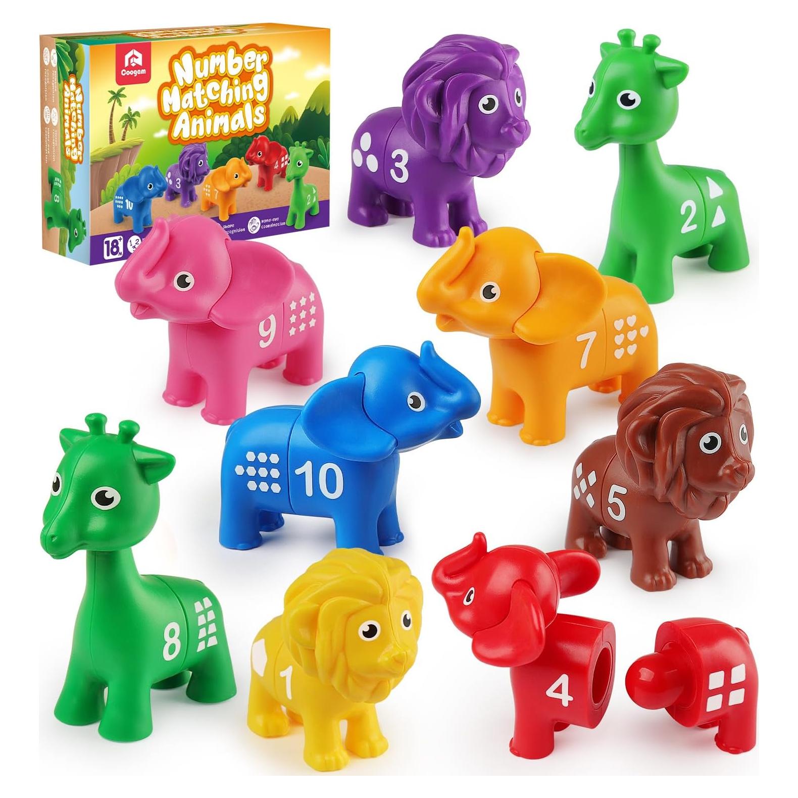 Juego de Emparejamiento de Números Coogam 10 Piezas Educativo