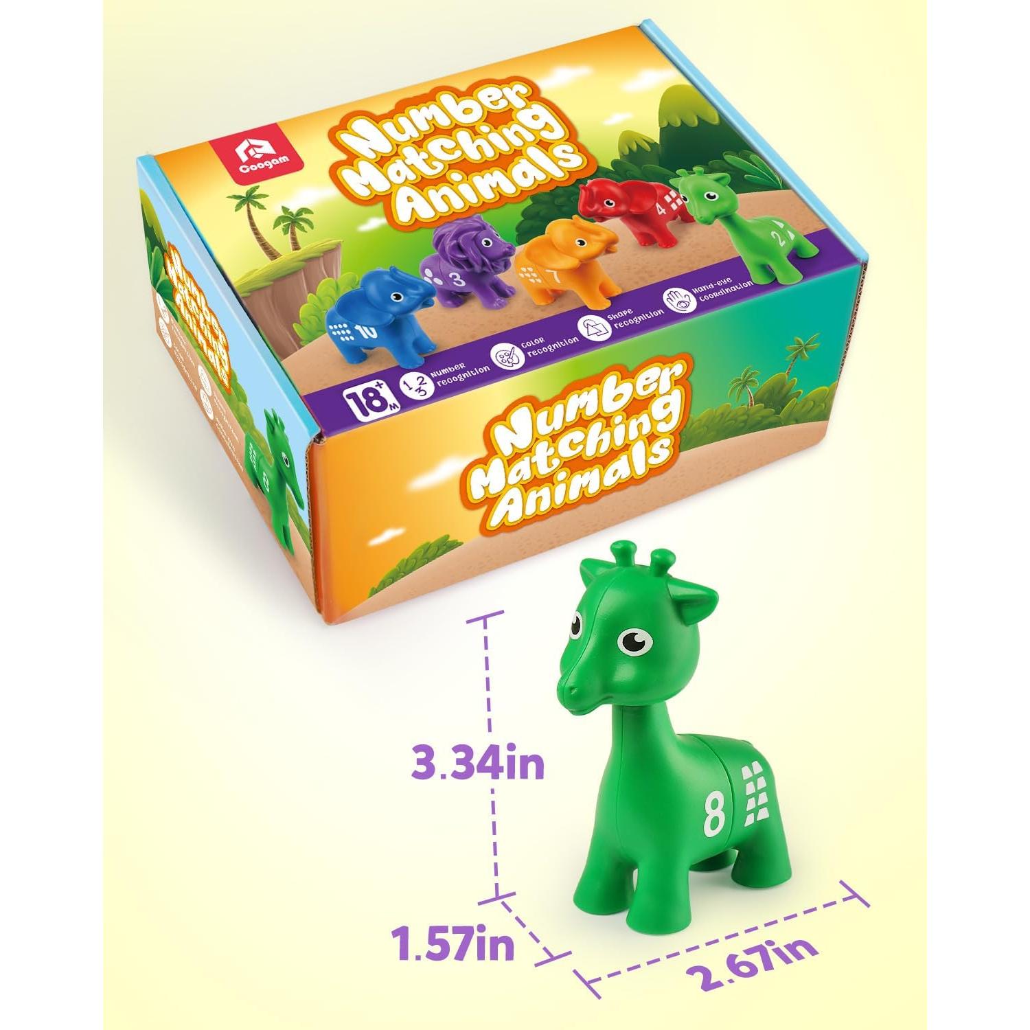 Juego de Emparejamiento de Números Coogam 10 Piezas Educativo