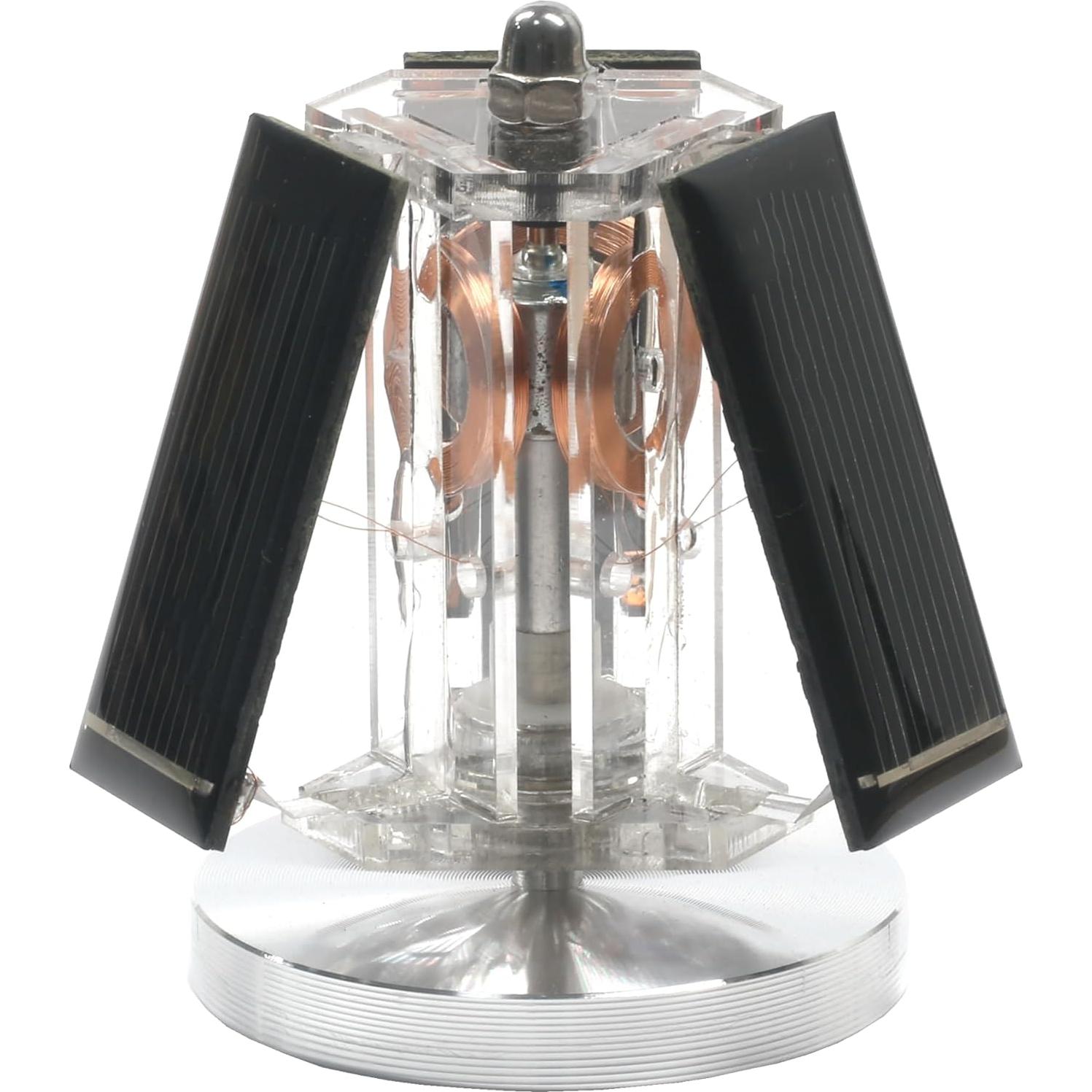 Motor Solar Vertical Mini MagicTech JY05 con Base de Acero