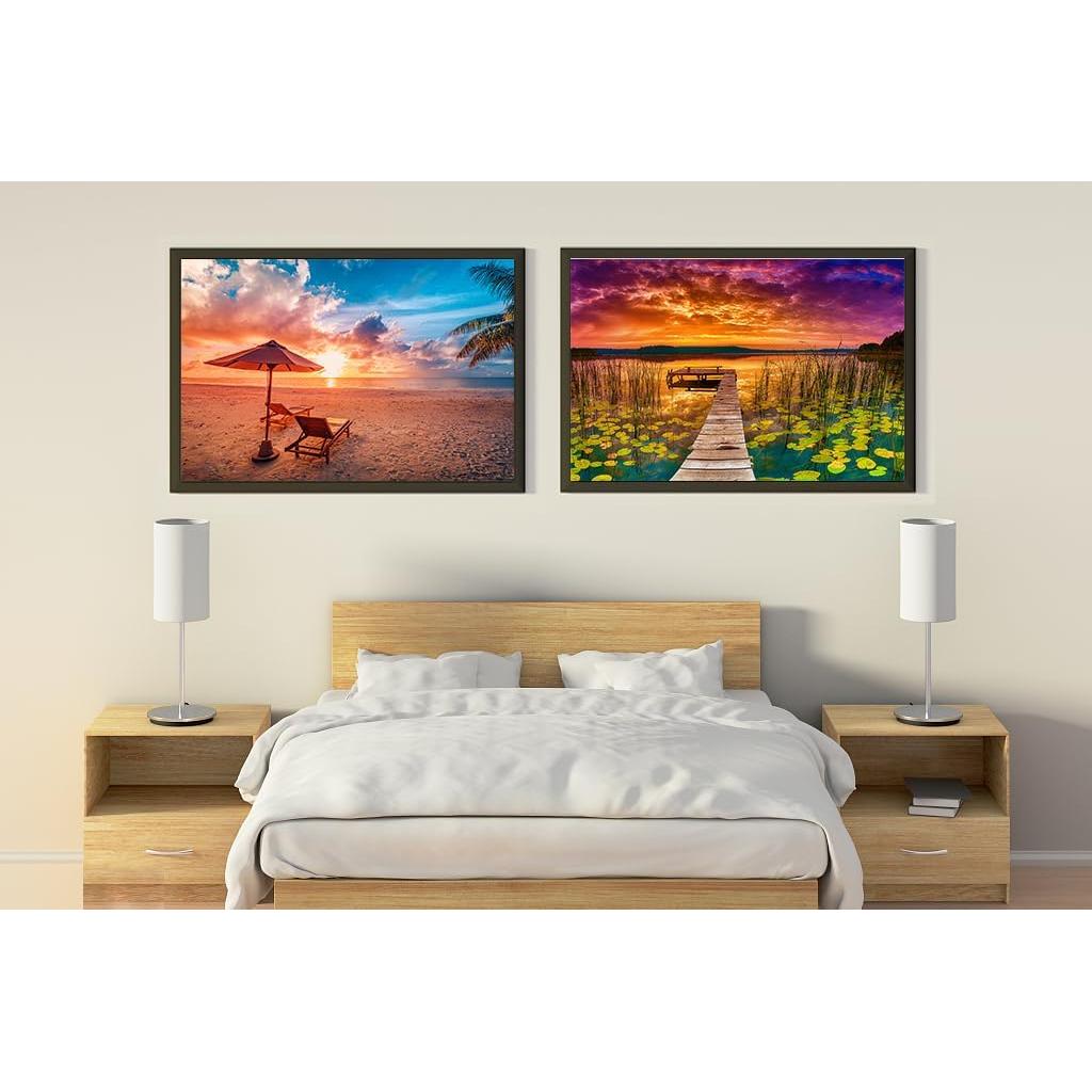 Rompecabezas 4 Pack 1000 Piezas WISHDIAM Paisajes Naturales