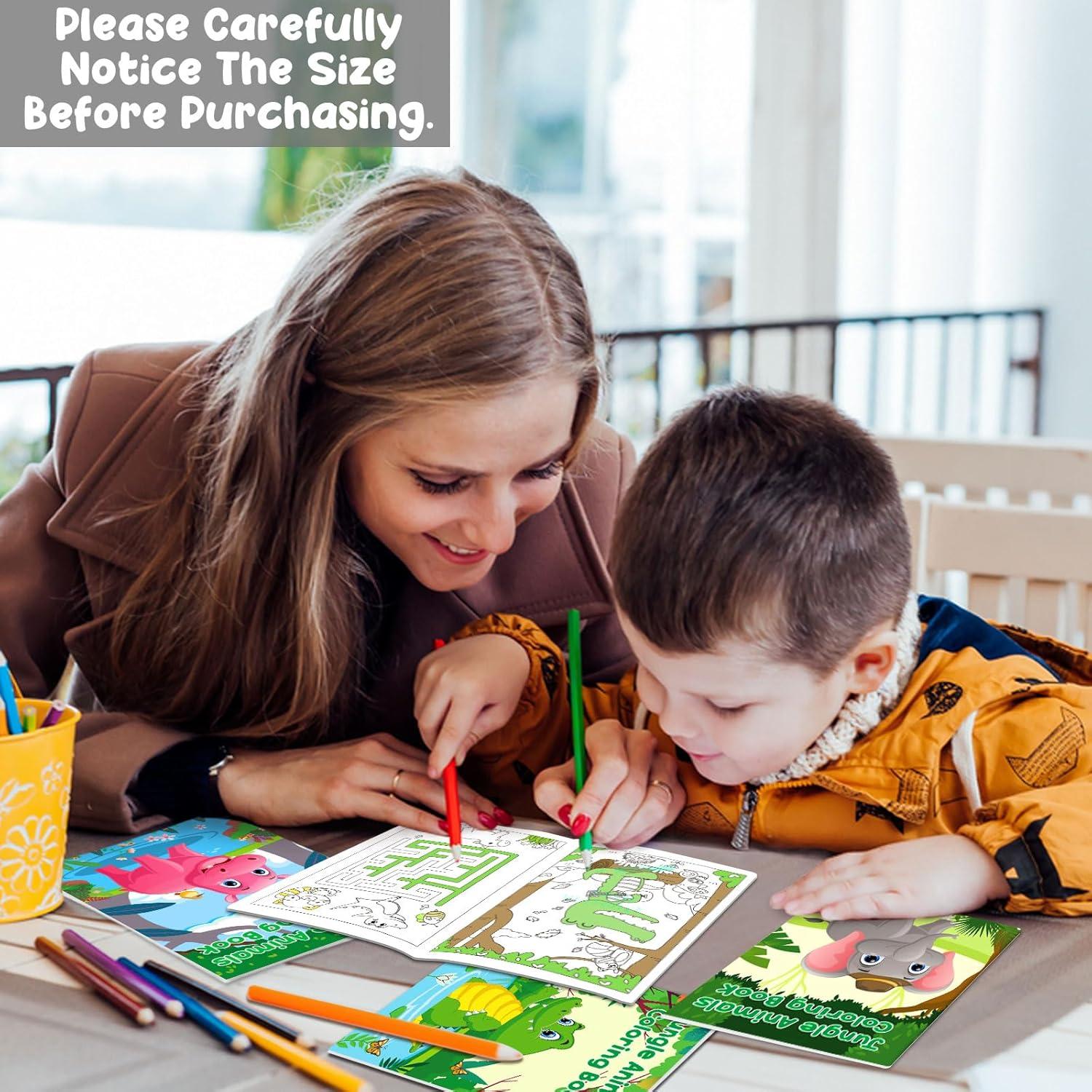 24 Libros para Colorear de Animales de Safari - Lionoble