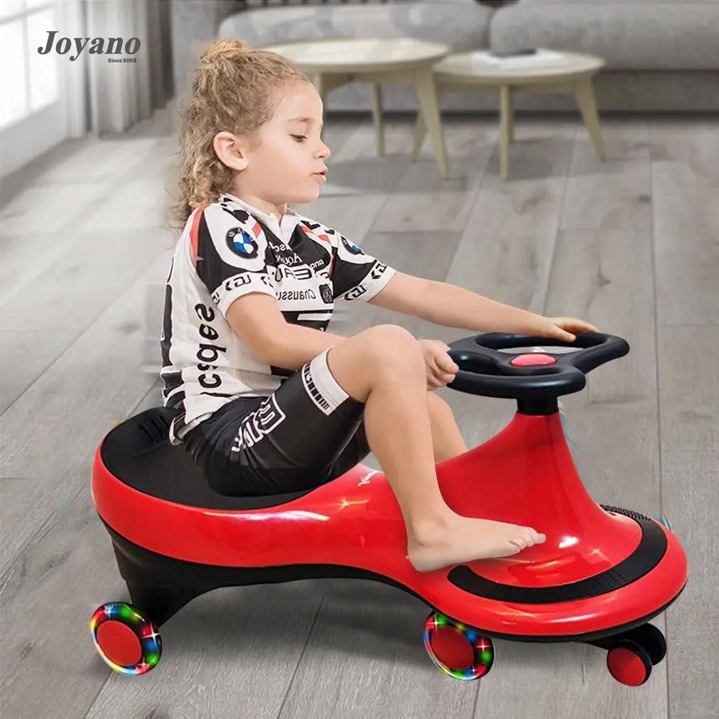 Coche de Balanceo Joyano Rojo para Niños 3+ Años 50kg