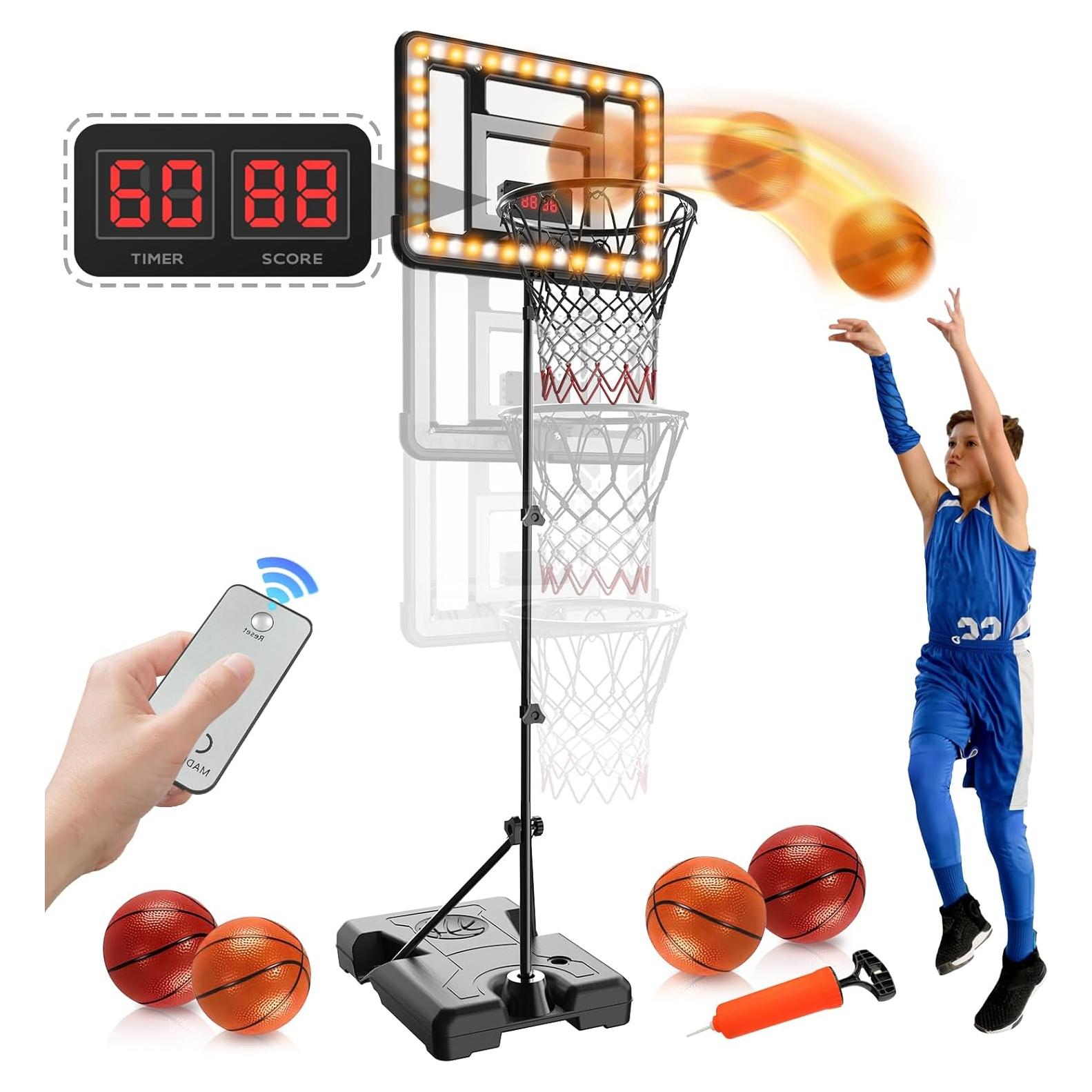 Aro de Baloncesto Ajustable J JINPEI para Niños 0.88-1.88m