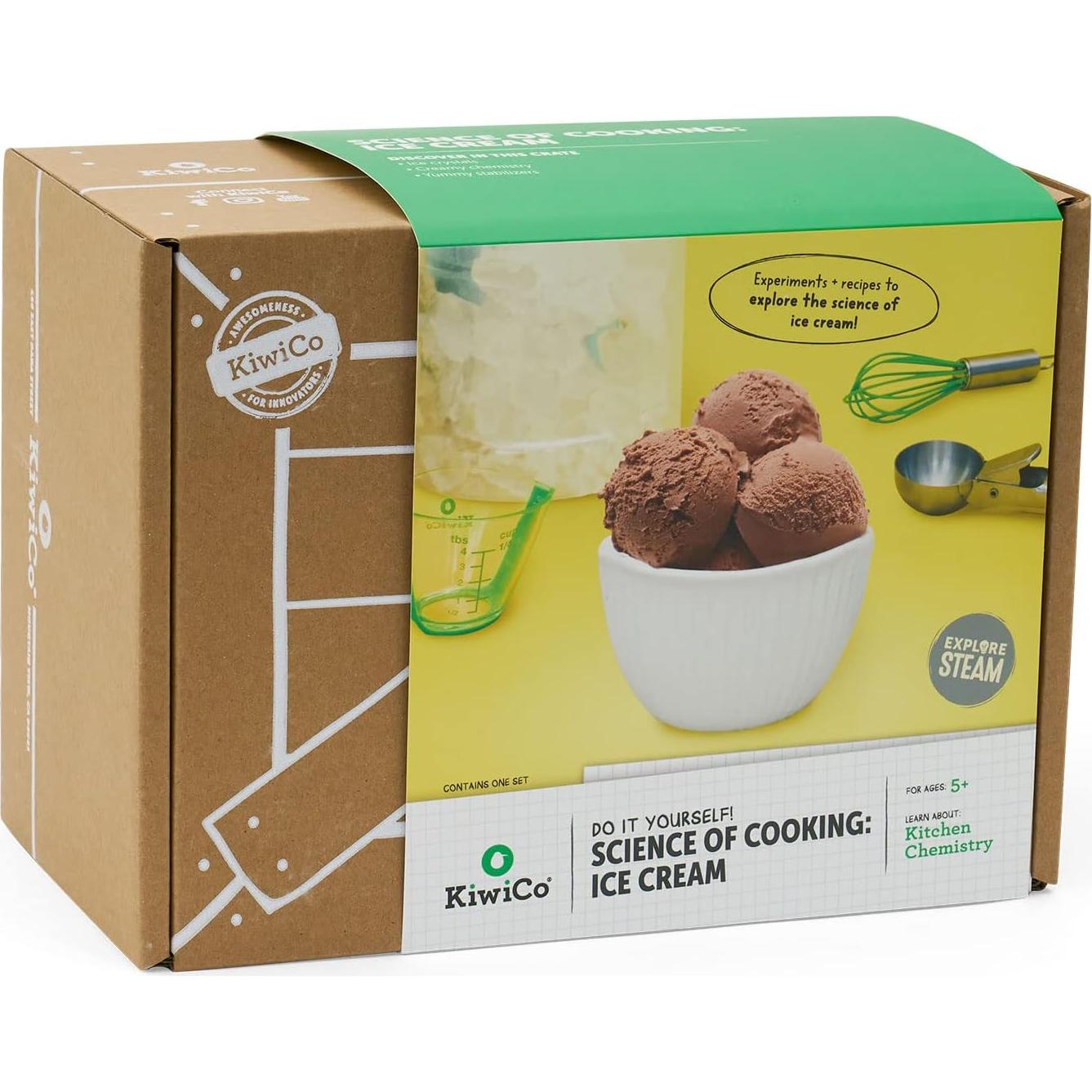Kit de Ciencia de la Cocina KiwiCo - Helado DIY para Niños 5+