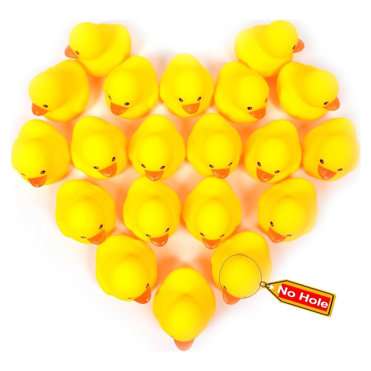 Juguete de baño Patito de goma TORASASI 20 piezas 7 cm