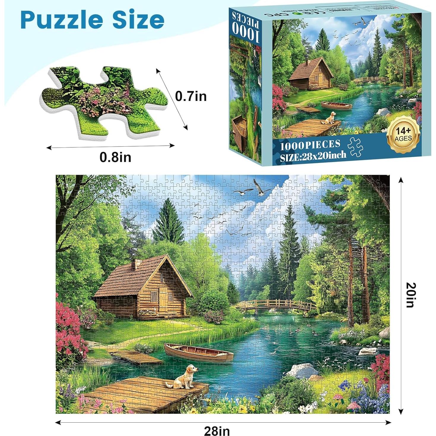 Rompecabezas 1000 Piezas VOLUVOL Paisaje de Verano 71x50cm