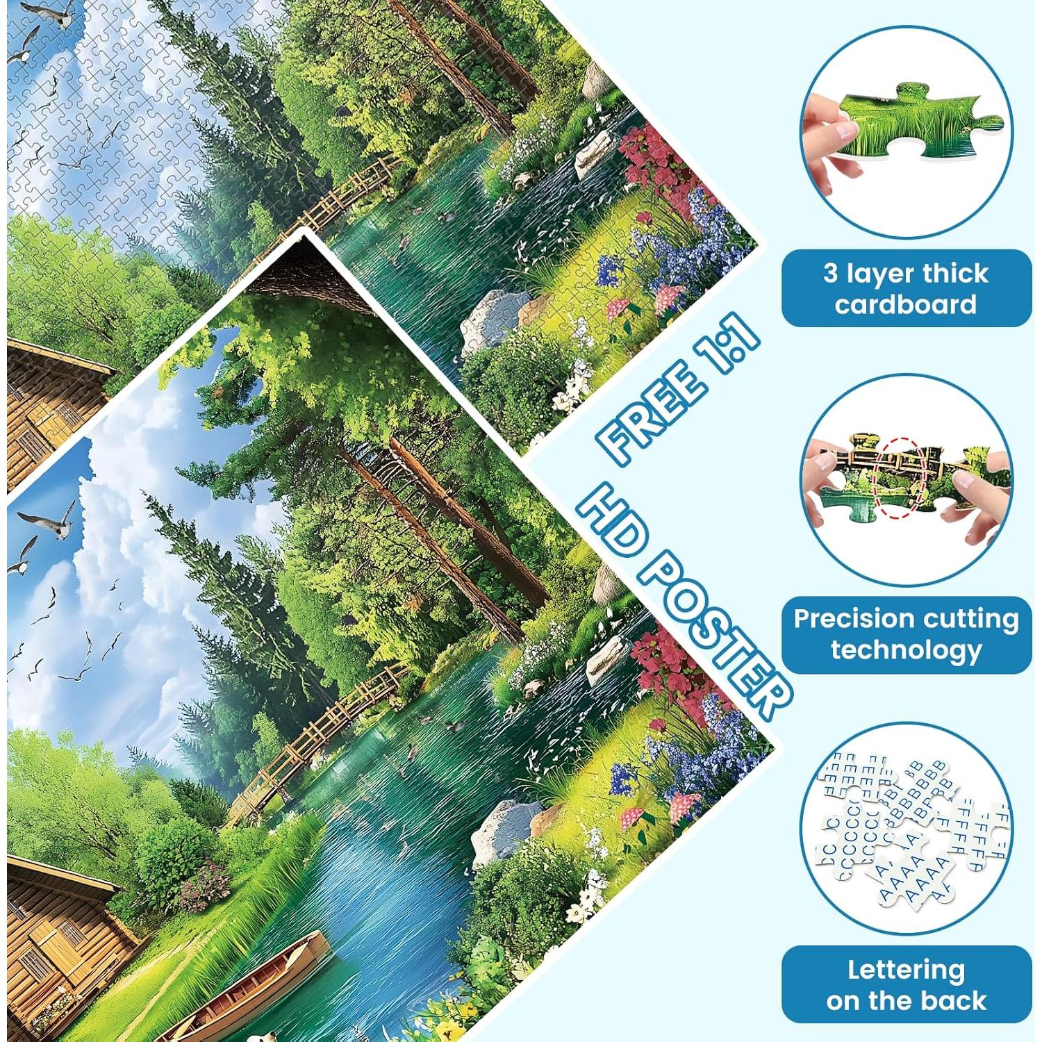 Rompecabezas 1000 Piezas VOLUVOL Paisaje de Verano 71x50cm