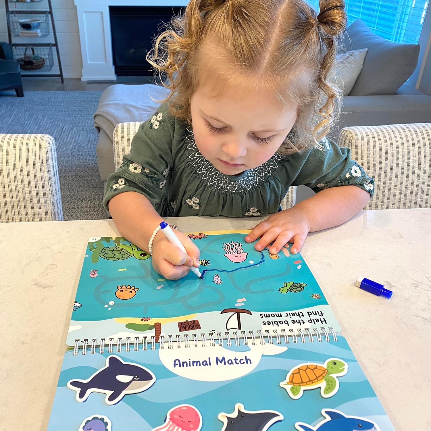 Libro Ocupado Montessori LotFancy 30 Páginas Actividades 3-8 Años