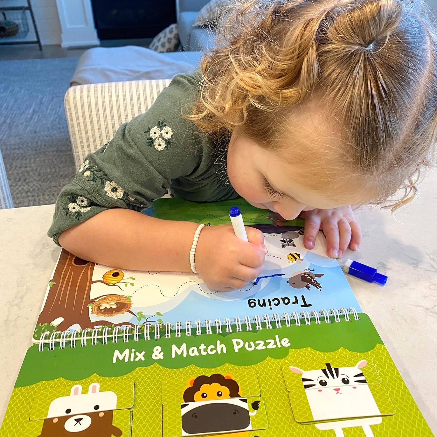 Libro Ocupado Montessori LotFancy 30 Páginas Actividades 3-8 Años