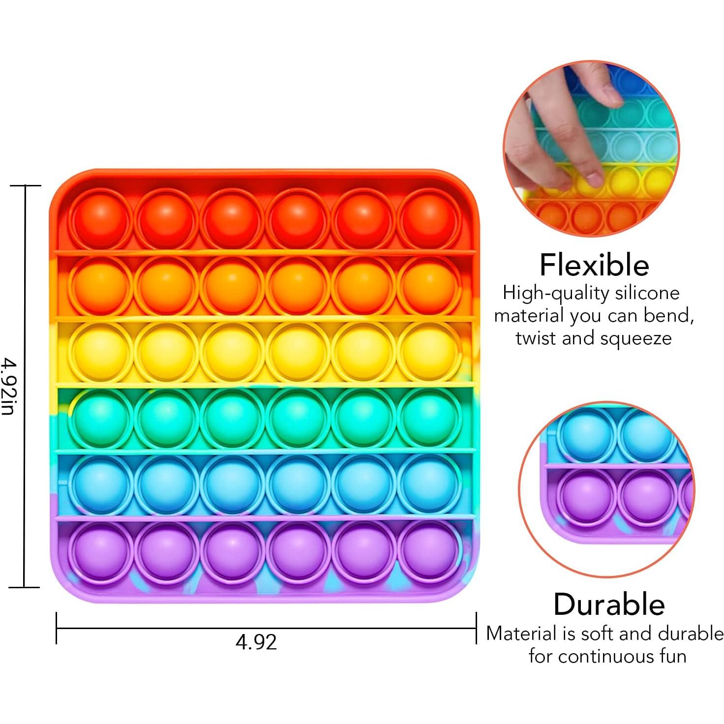 Juguete Sensorial Push Pop Bubble RadBizz - Alivio Estrés 12.7cm