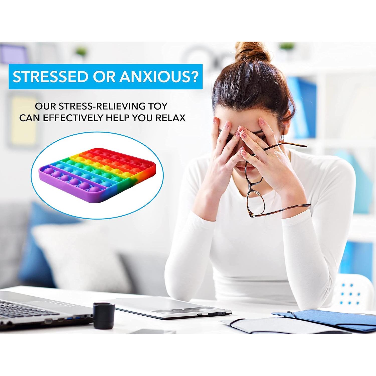 Juguete Sensorial Push Pop Bubble RadBizz - Alivio Estrés 12.7cm