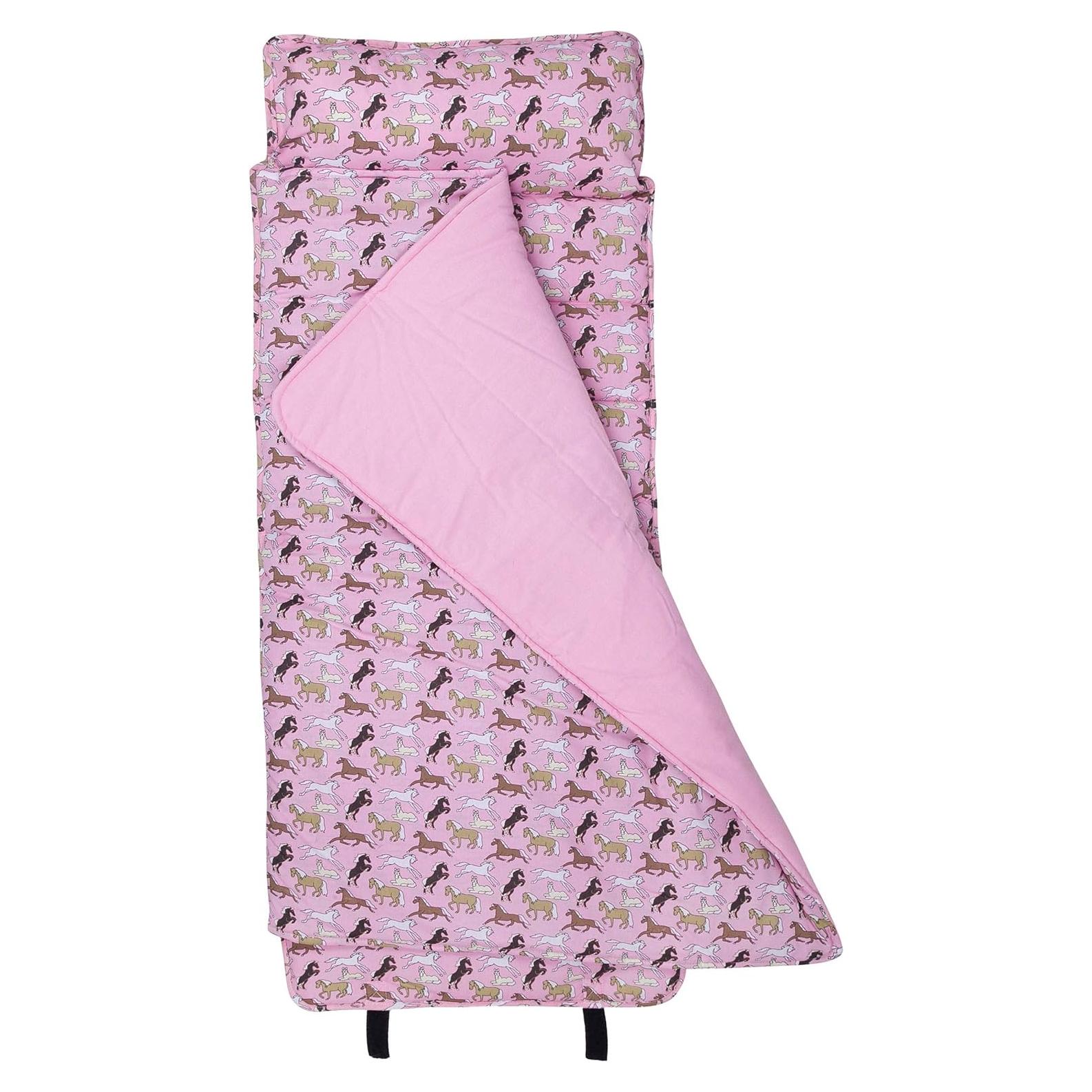 Manta de Siesta Original Wildkin Caballos en Rosa 127x51cm