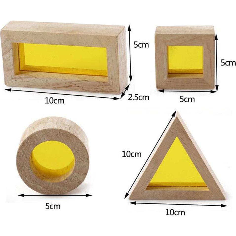 Bloques Sensoriales Arcoíris BOHS - 24 Piezas de Madera para Niños