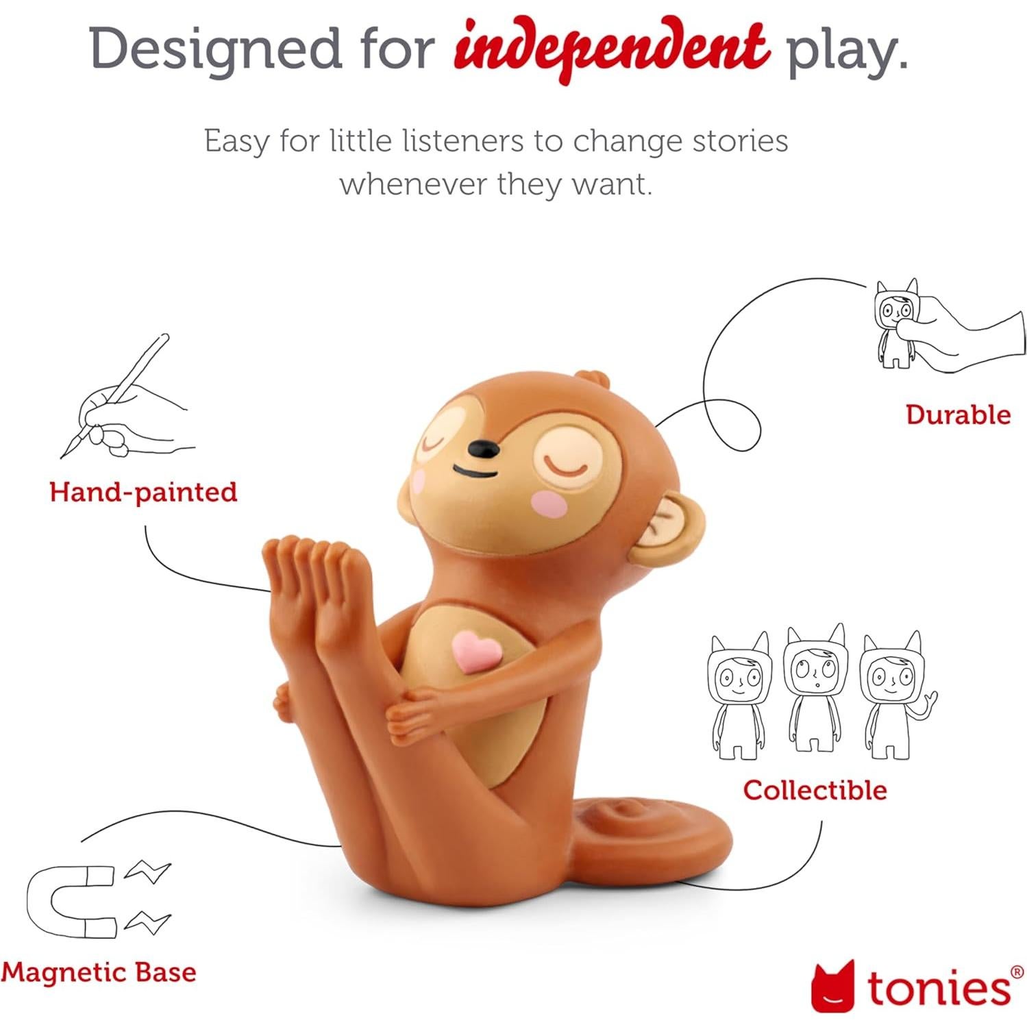 Tonies Marty el Mono en Movimiento - Juguete de Audio 60 min